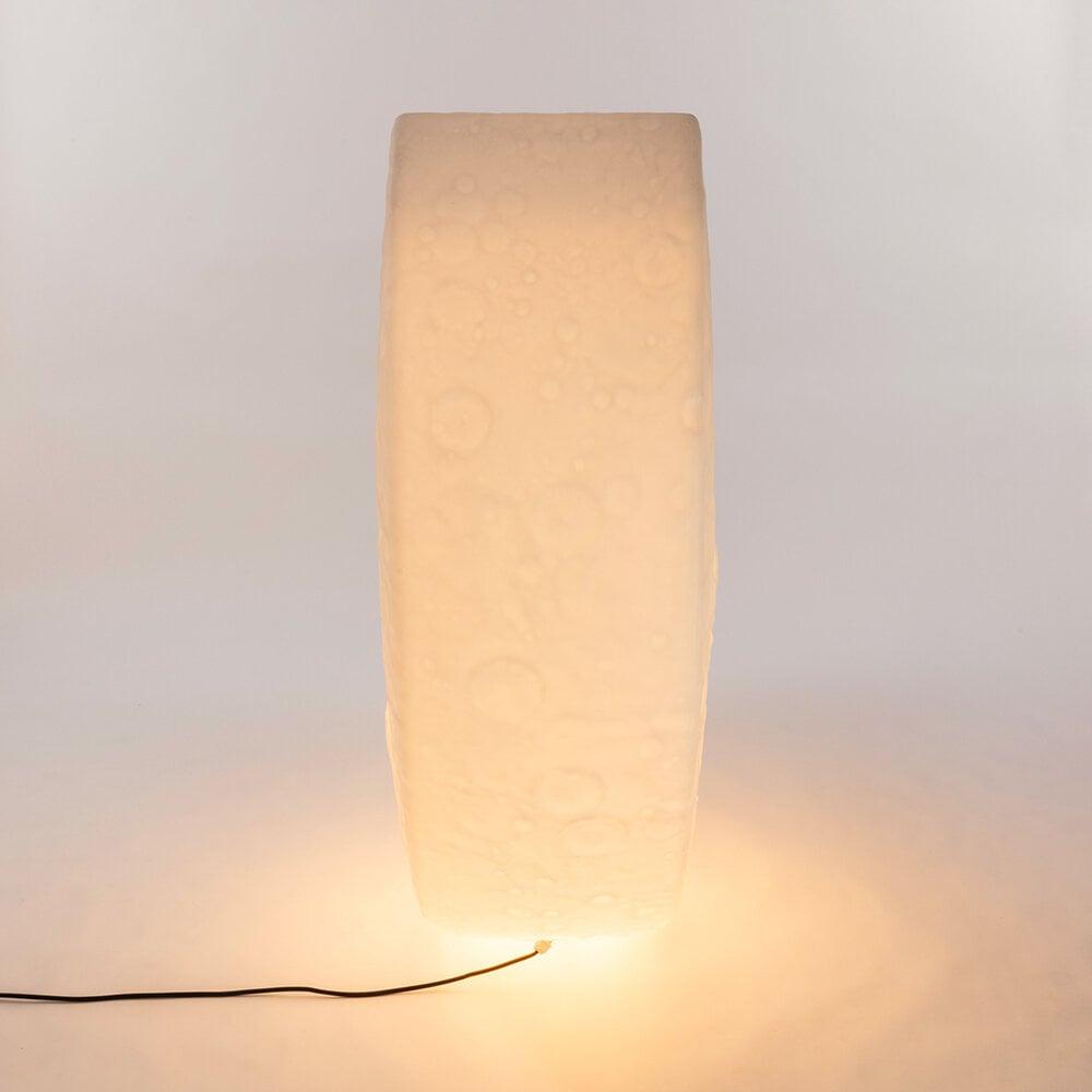 Zetheor Crescent Moon Resin Floor Lamp-Neutral Decor