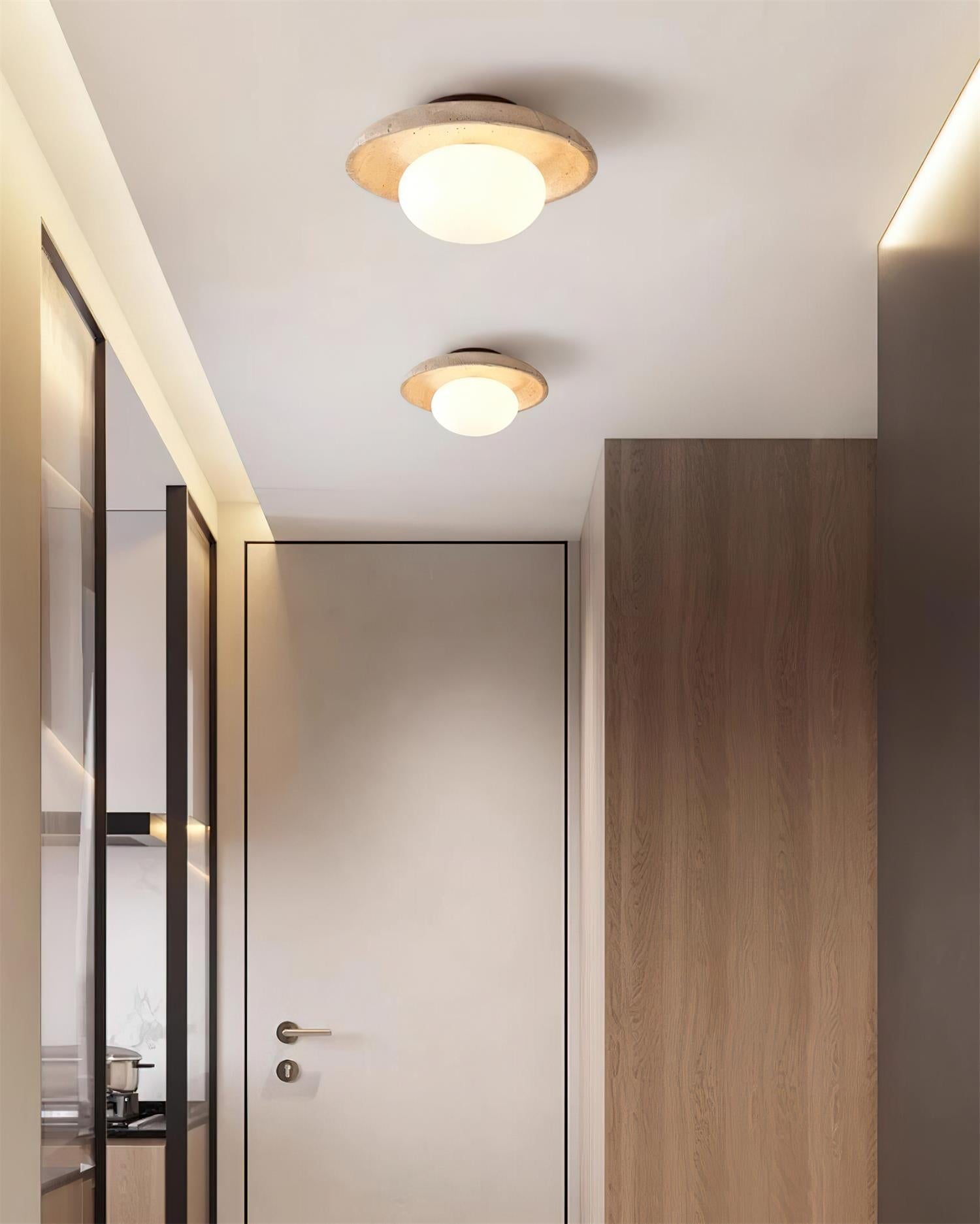 Mexo Travertine Ceiling Light-Neutral Decor