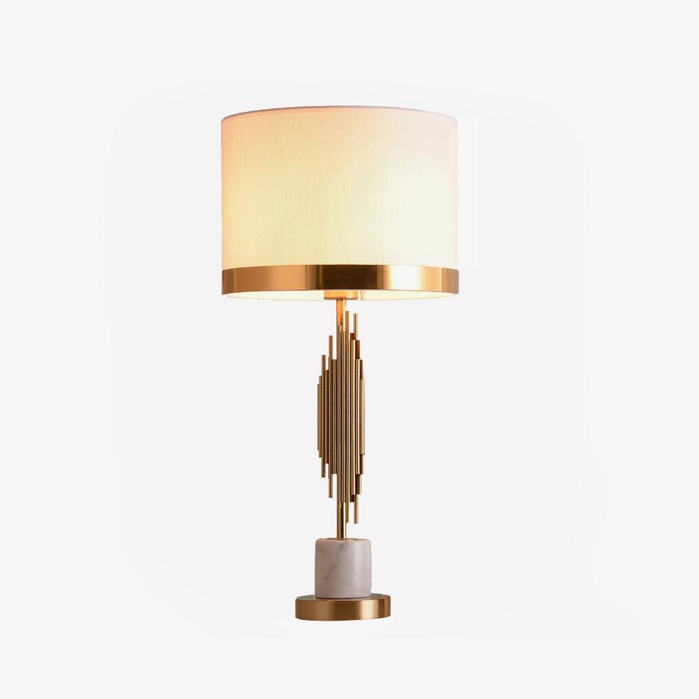 Opus Marble Art Deco Table Lamp-Neutral Decor