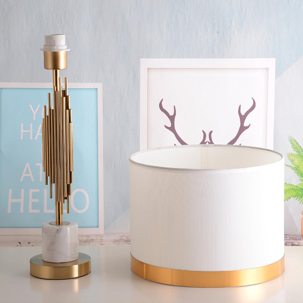 Opus Marble Art Deco Table Lamp-Neutral Decor