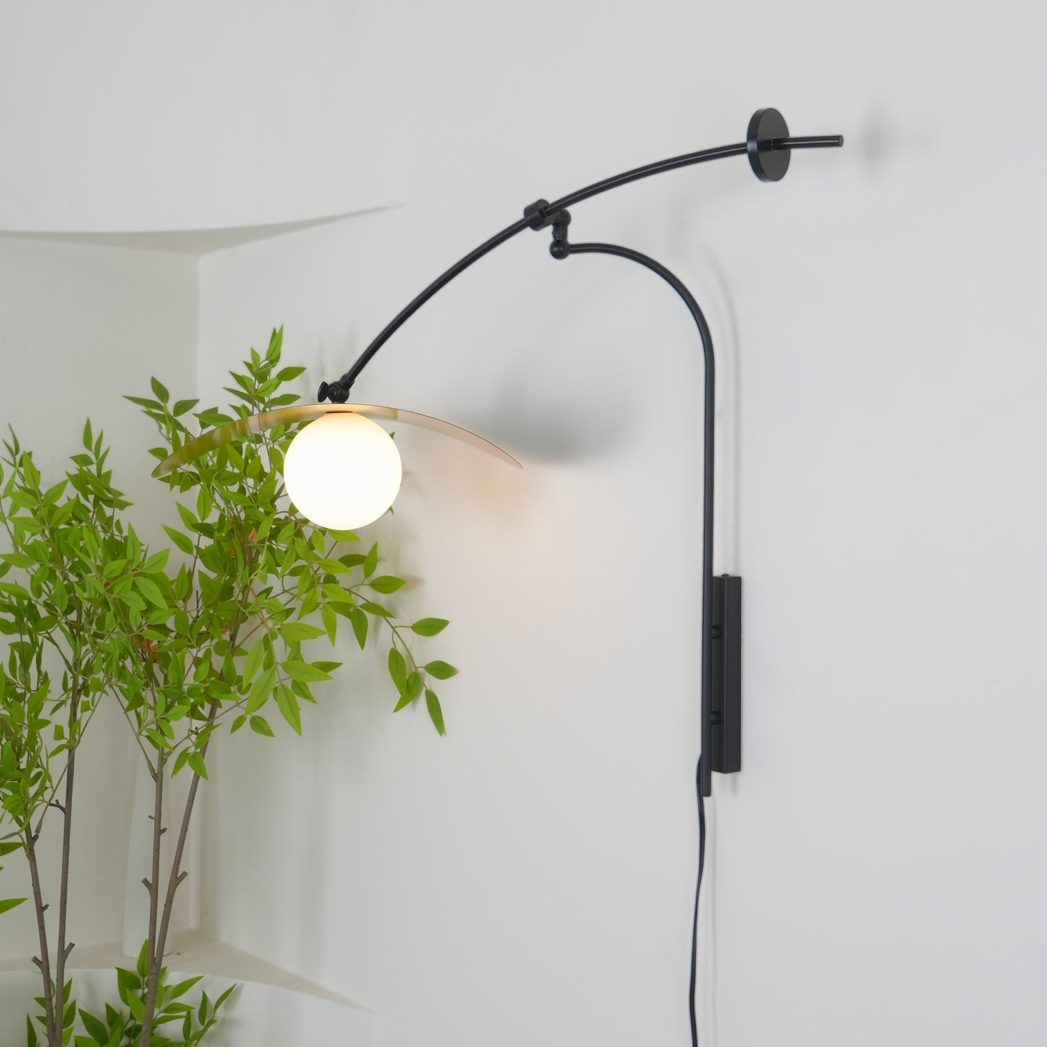 Tirove Glass Minimalist Wall Lamp-Neutral Decor