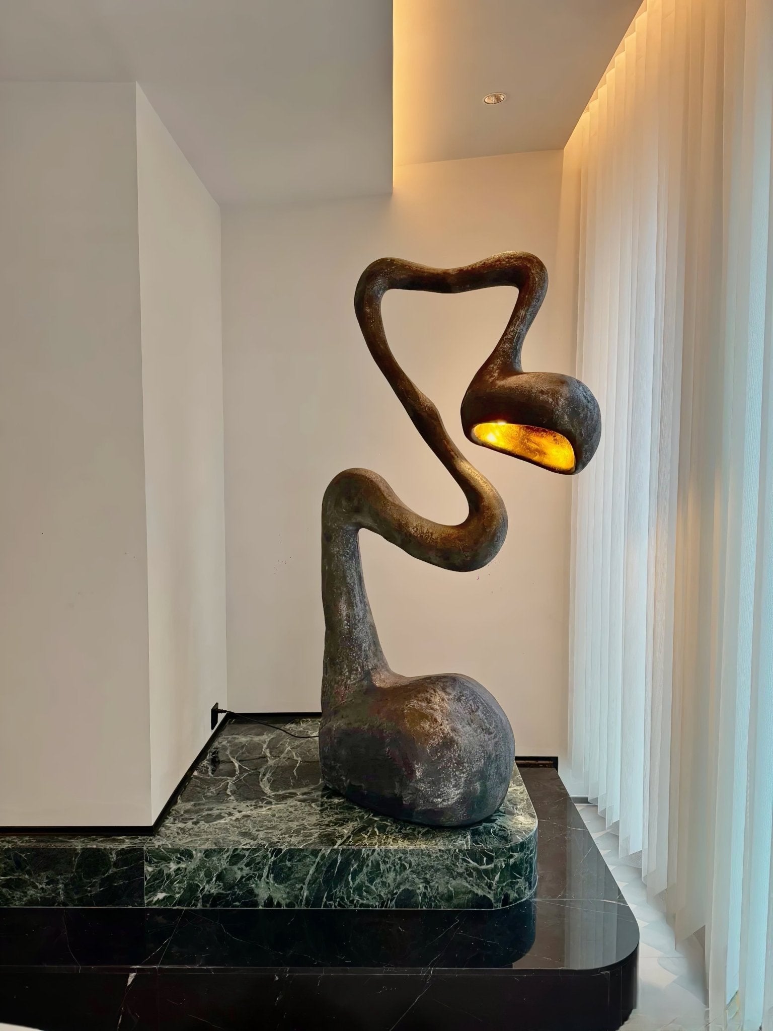 Olcarus Organic Ceramic Floor Lamp-Neutral Decor