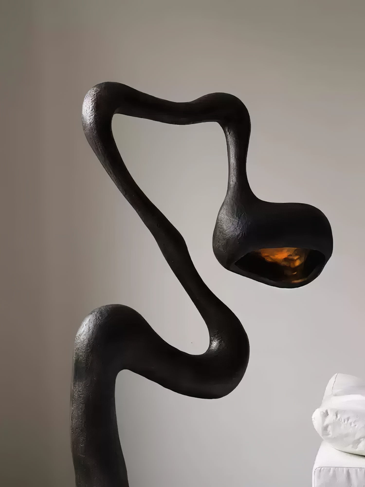 Olcarus Organic Ceramic Floor Lamp-Neutral Decor