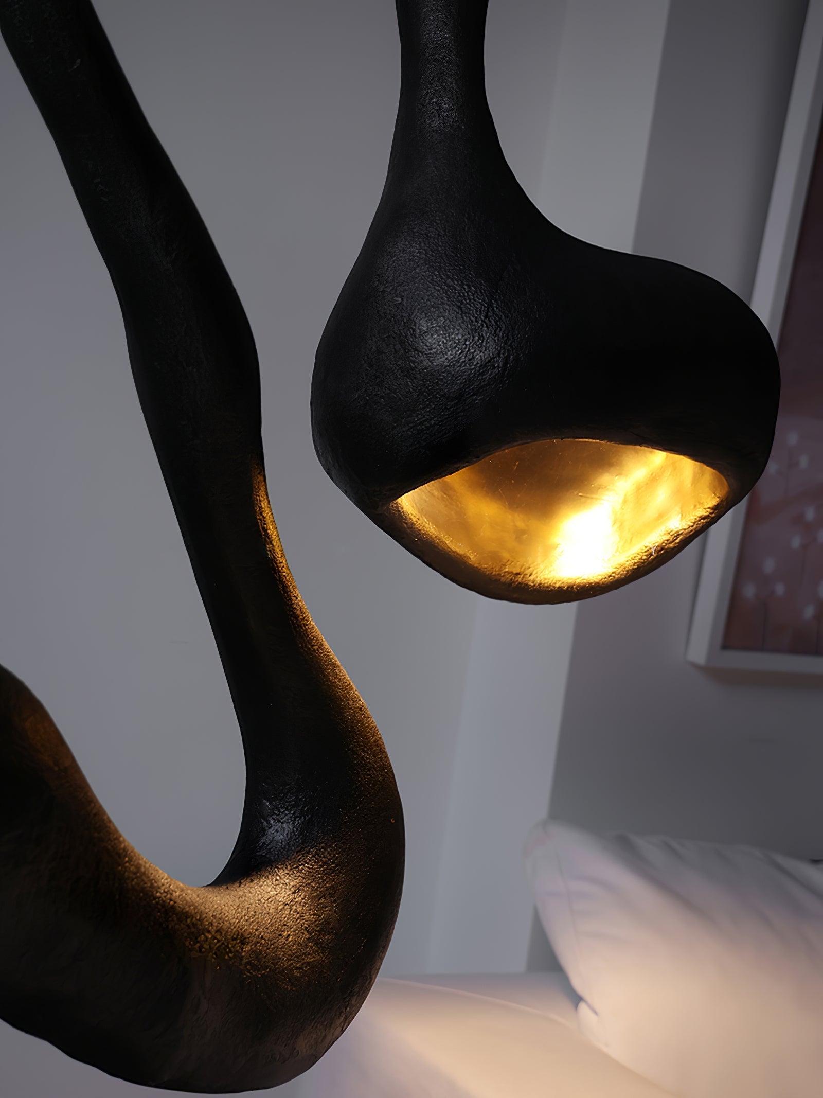 Olcarus Organic Ceramic Floor Lamp-Neutral Decor