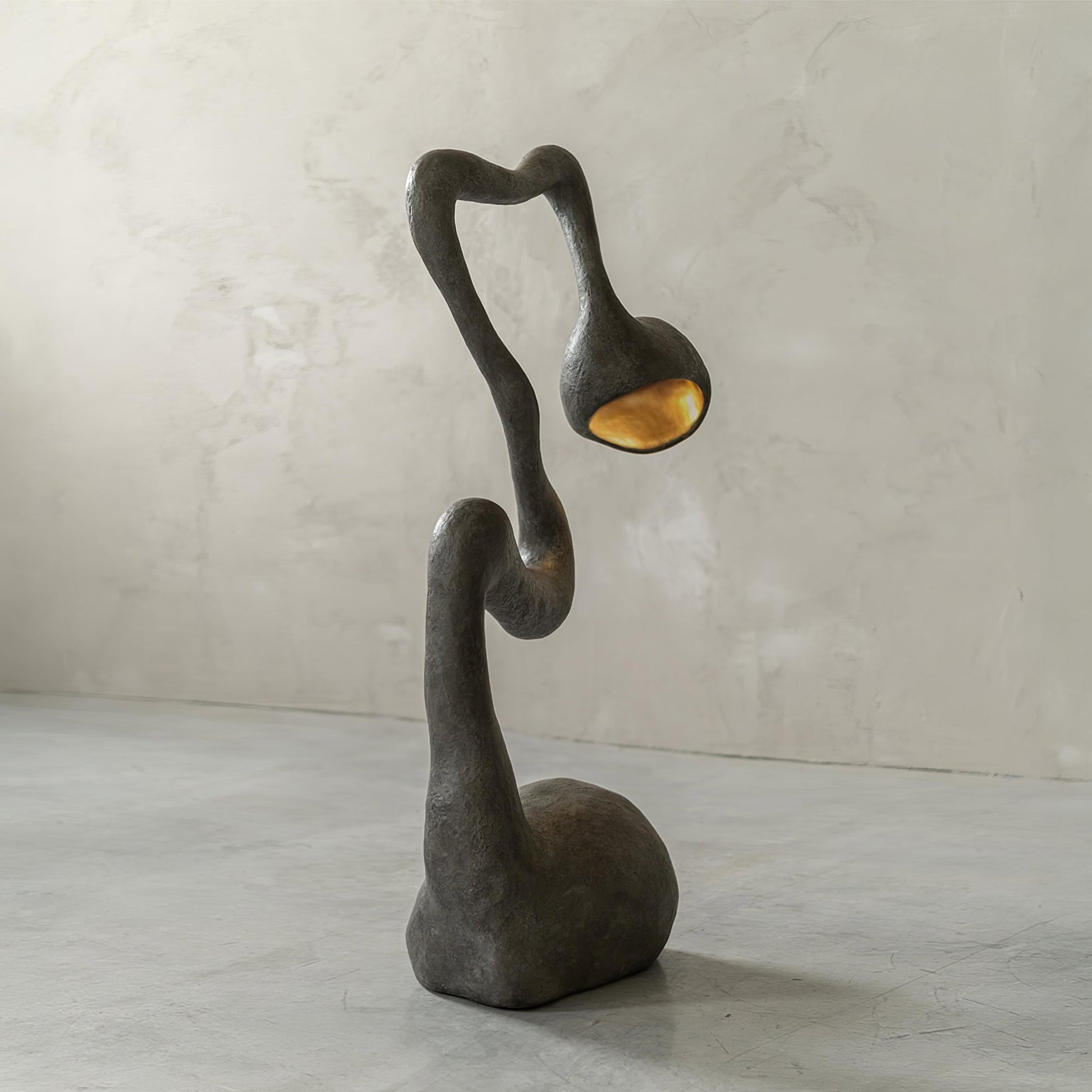 Olcarus Organic Ceramic Floor Lamp-Neutral Decor