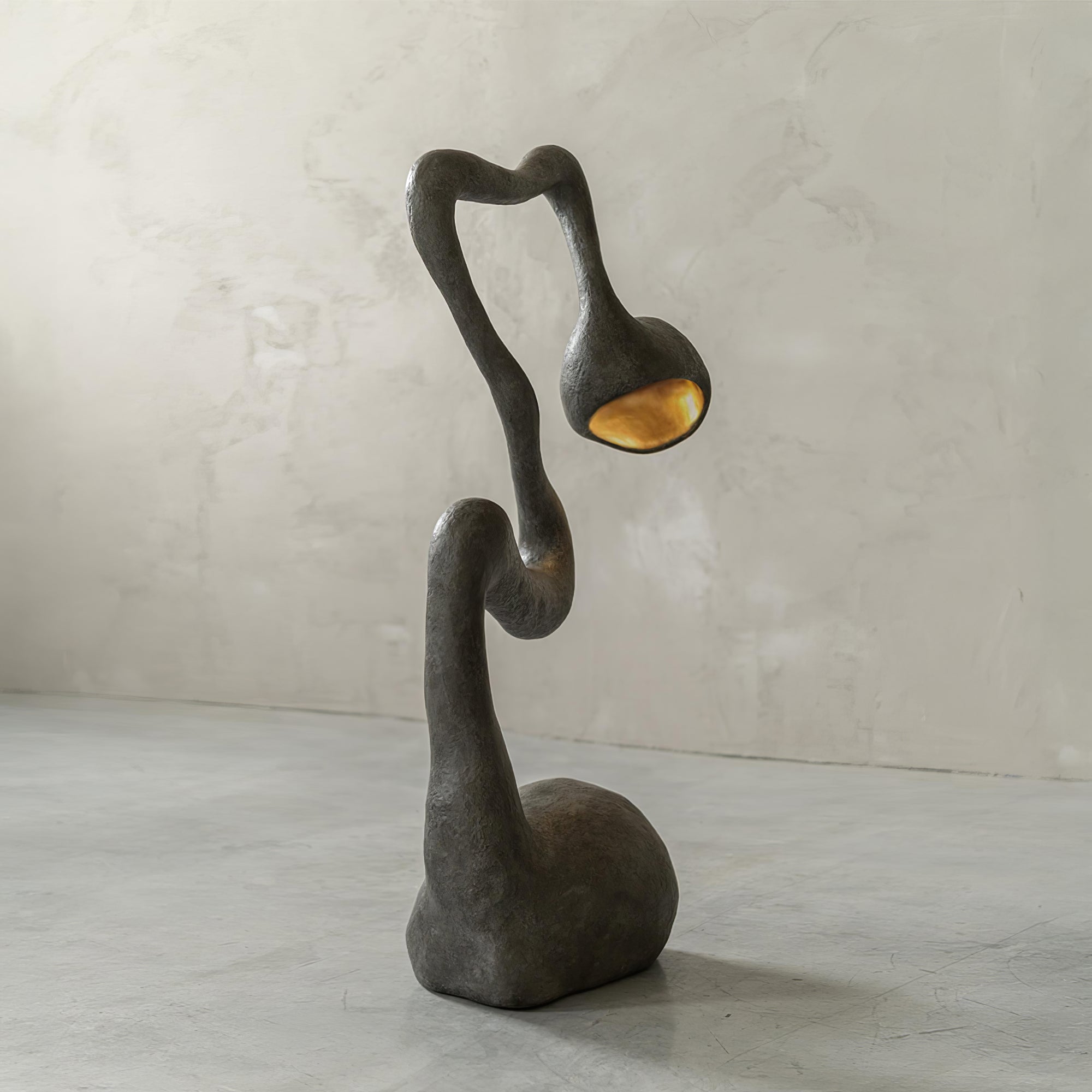 Olcarus Organic Ceramic Floor Lamp-Neutral Decor
