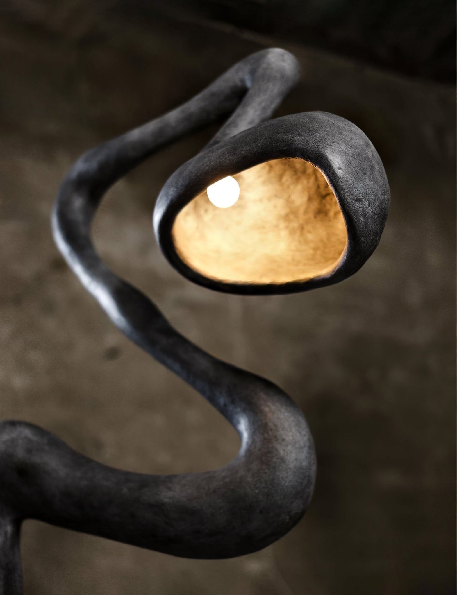 Olcarus Organic Ceramic Floor Lamp-Neutral Decor