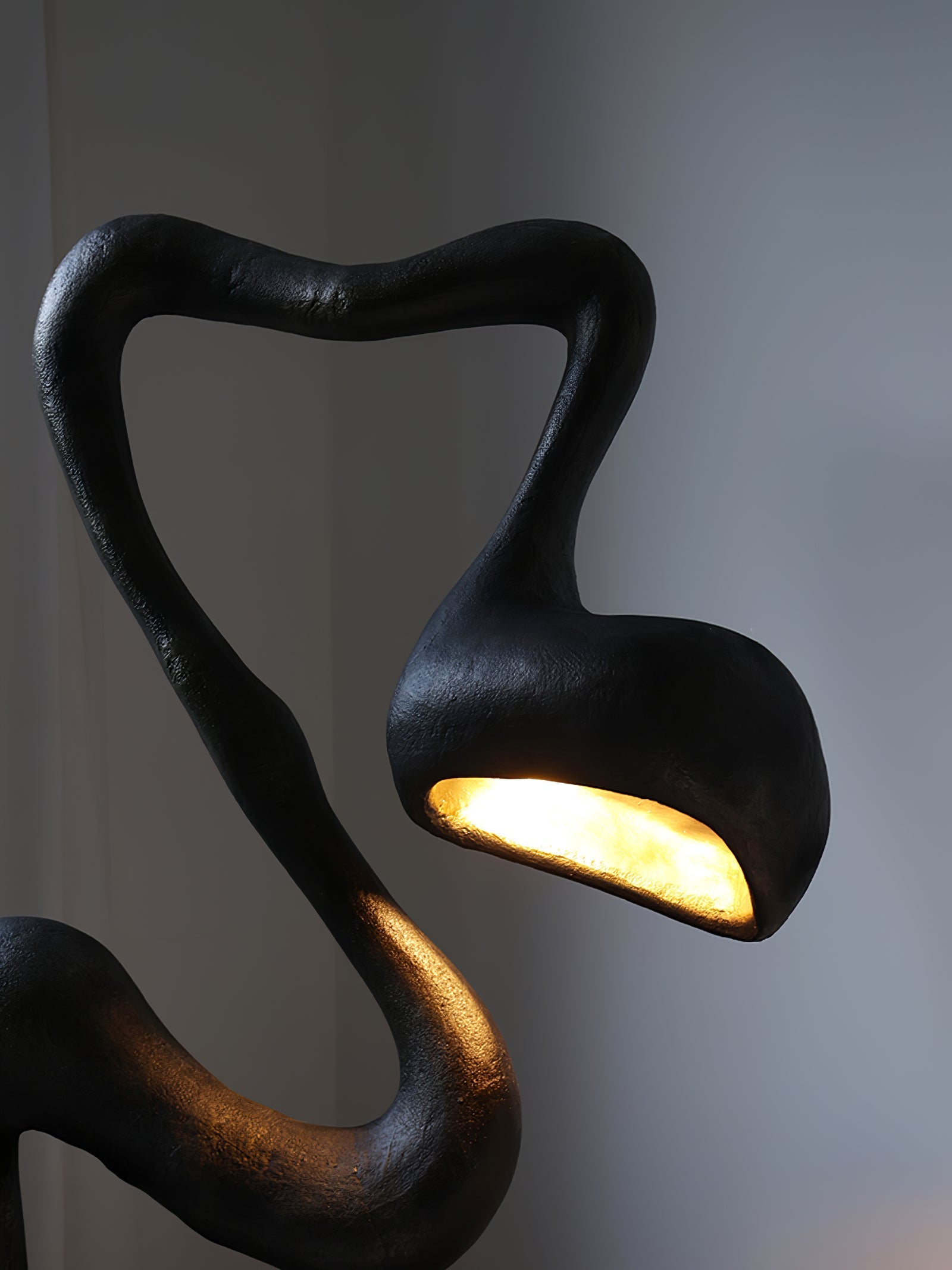 Olcarus Organic Ceramic Floor Lamp-Neutral Decor