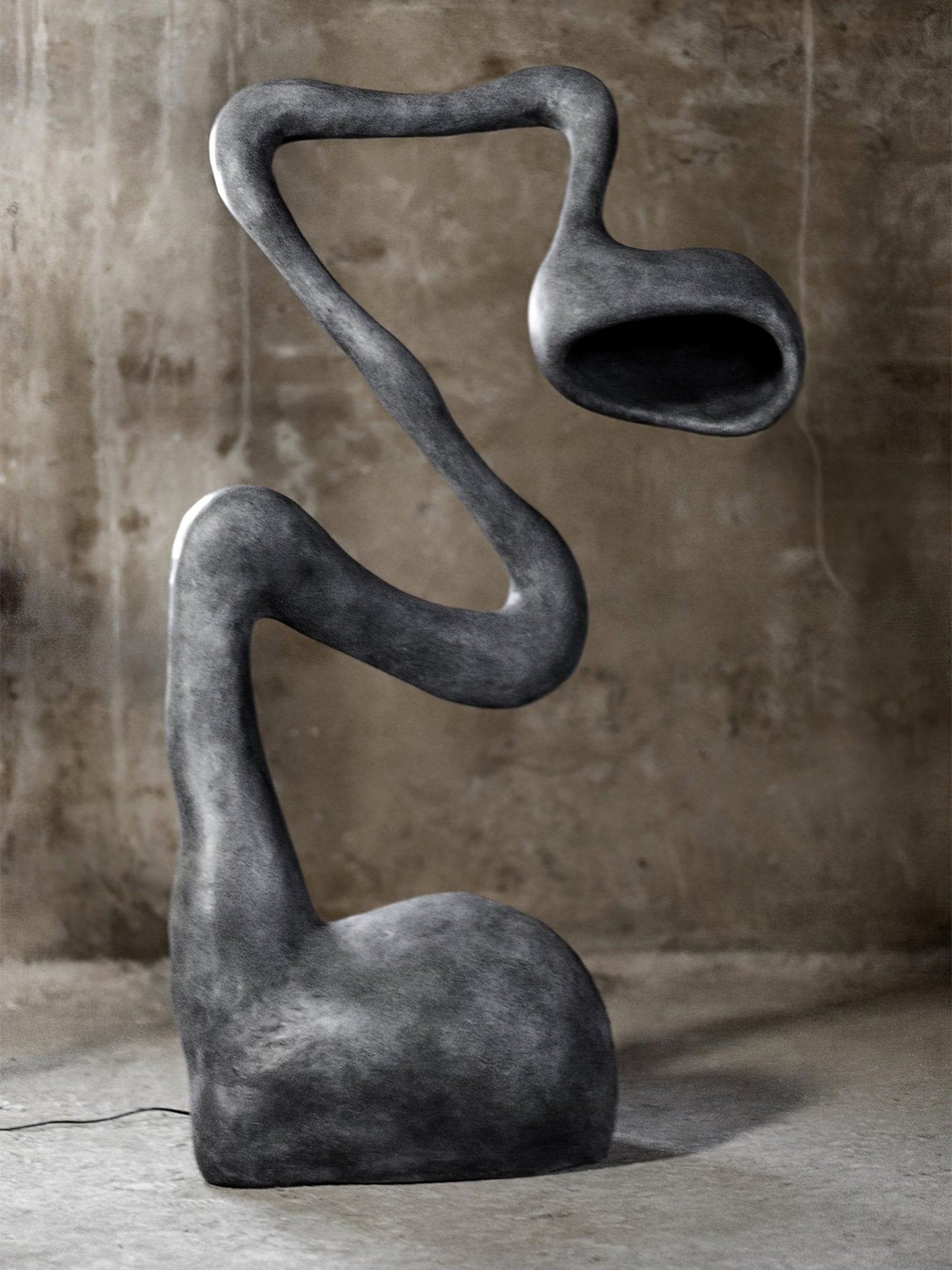 Olcarus Organic Ceramic Floor Lamp-Neutral Decor