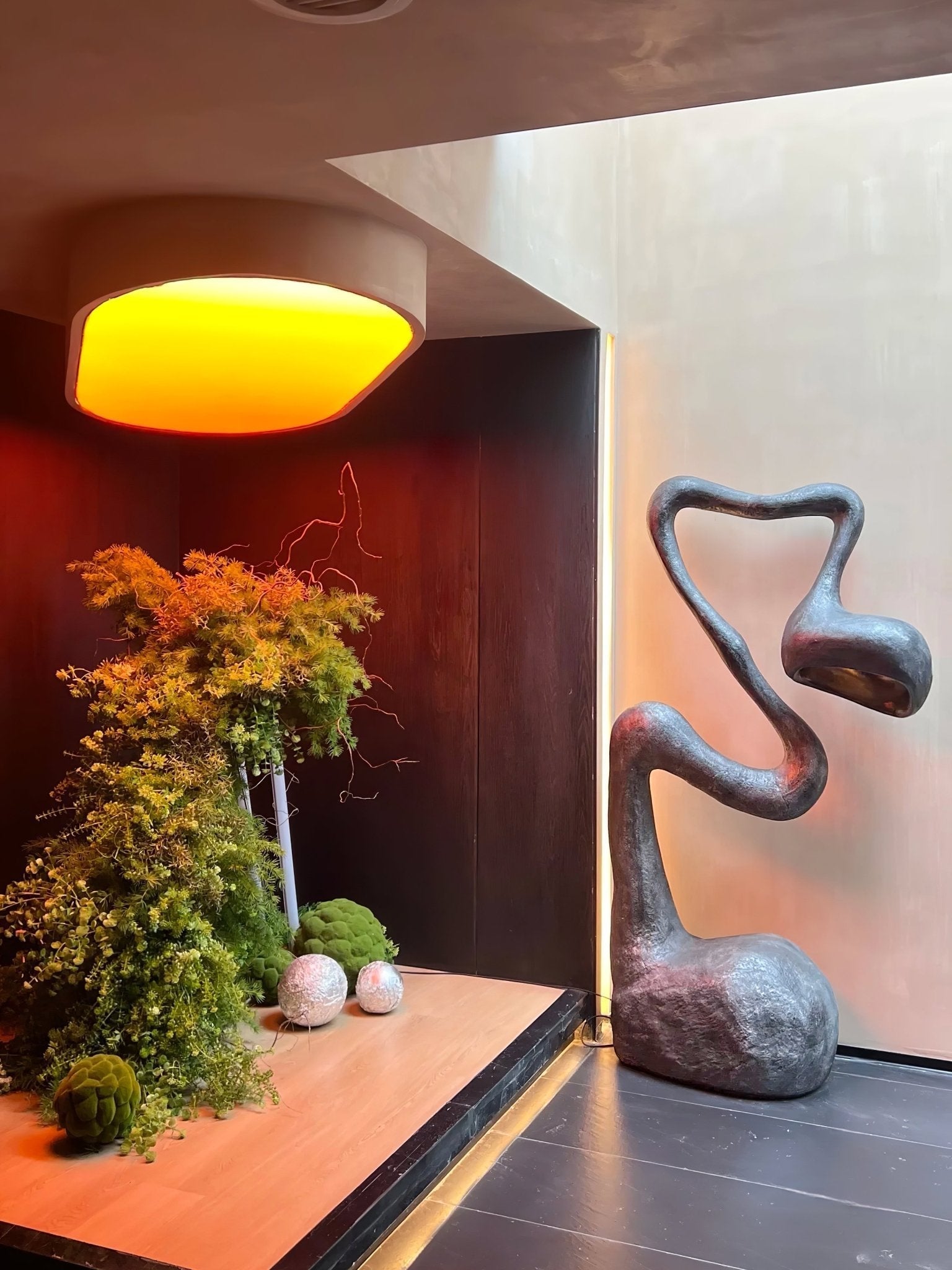 Olcarus Organic Ceramic Floor Lamp-Neutral Decor