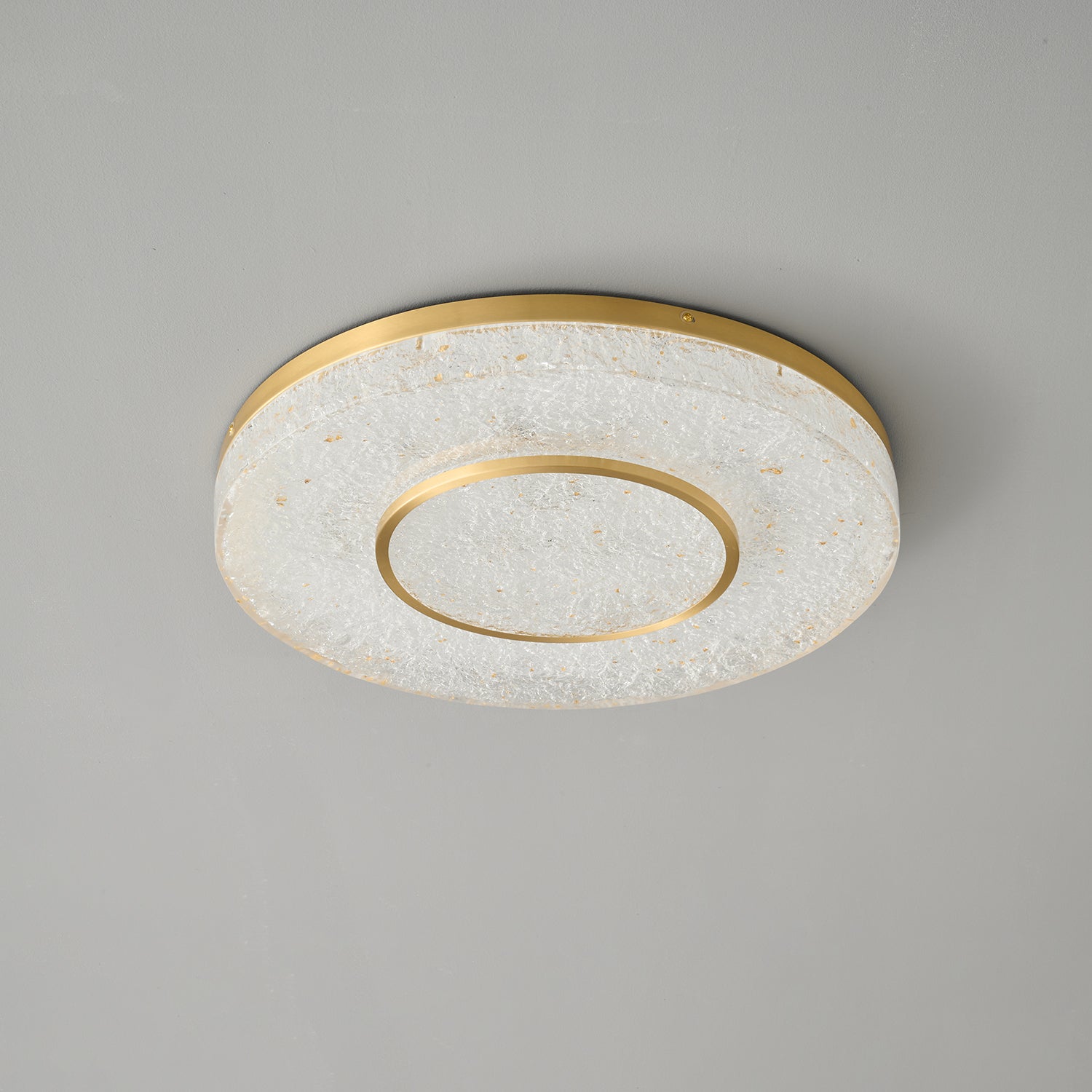 Lustra Ceiling Lamp Mysterious Circle Brass Resin-Neutral Decor