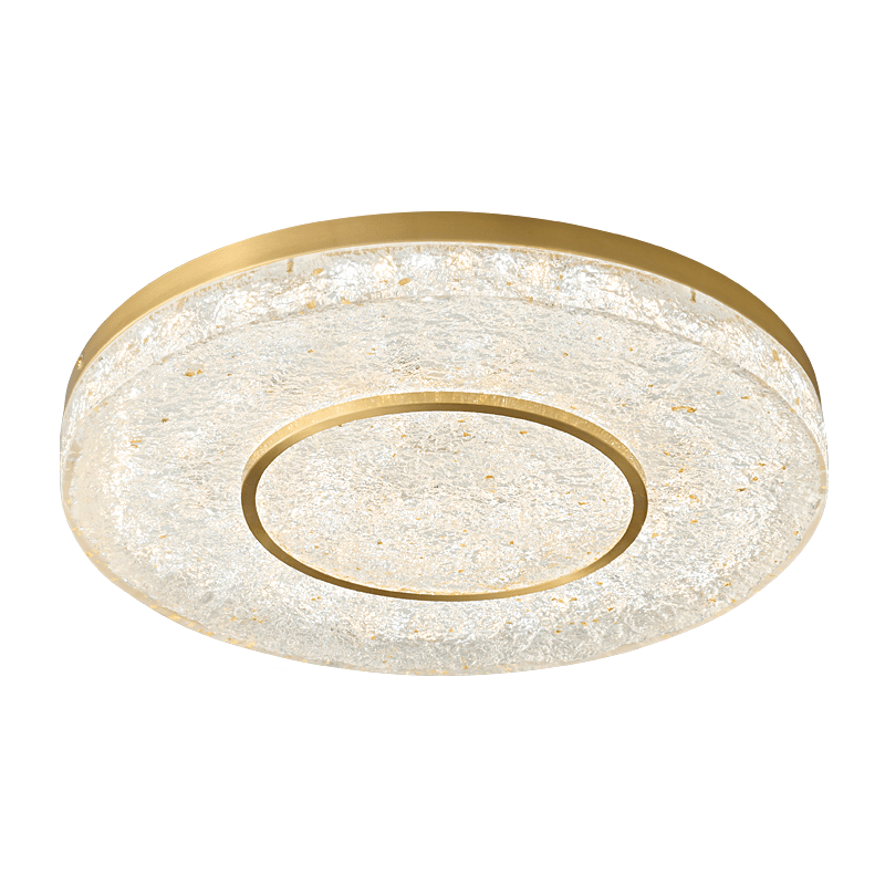 Lustra Ceiling Lamp Mysterious Circle Brass Resin-Neutral Decor