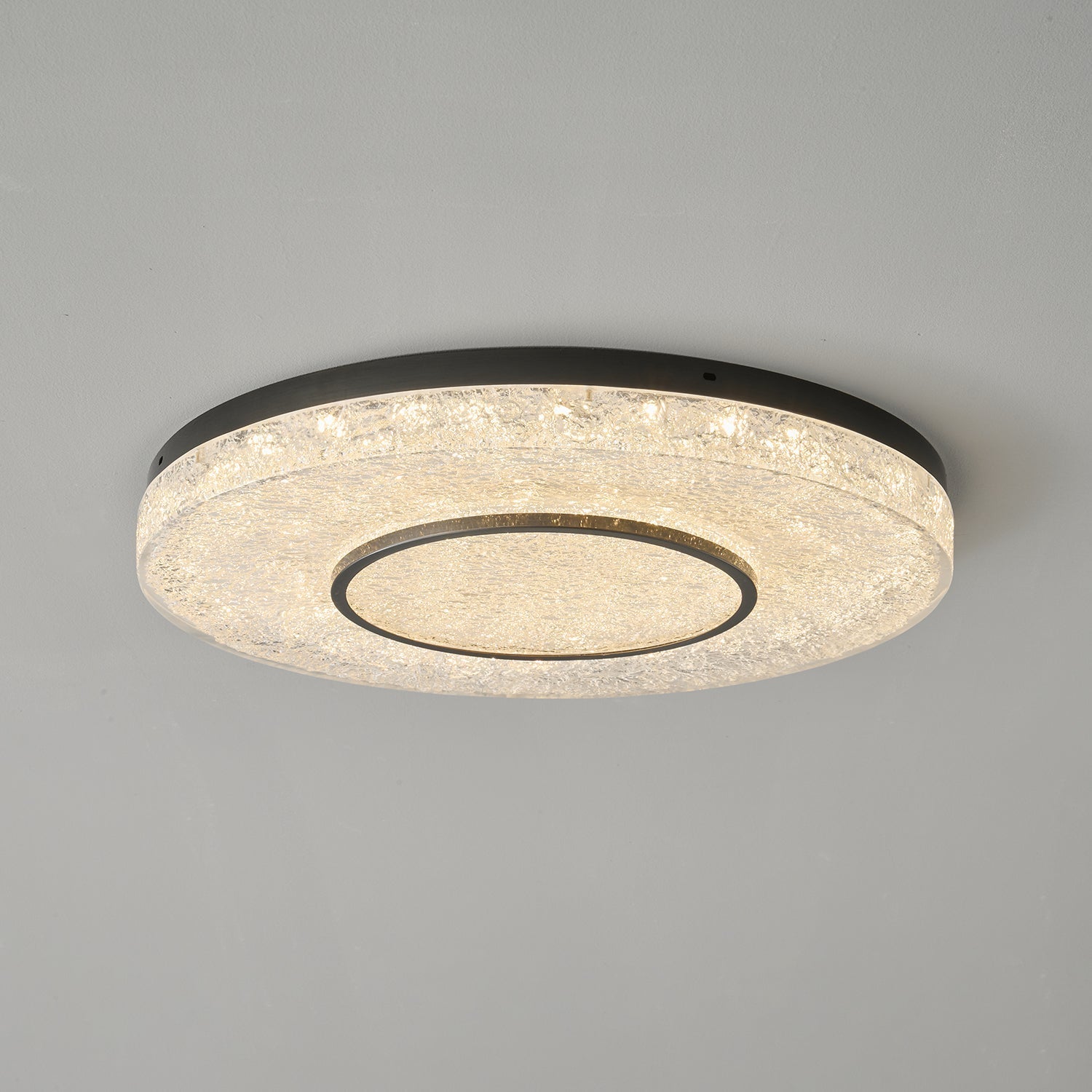 Lustra Ceiling Lamp Mysterious Circle Brass Resin-Neutral Decor