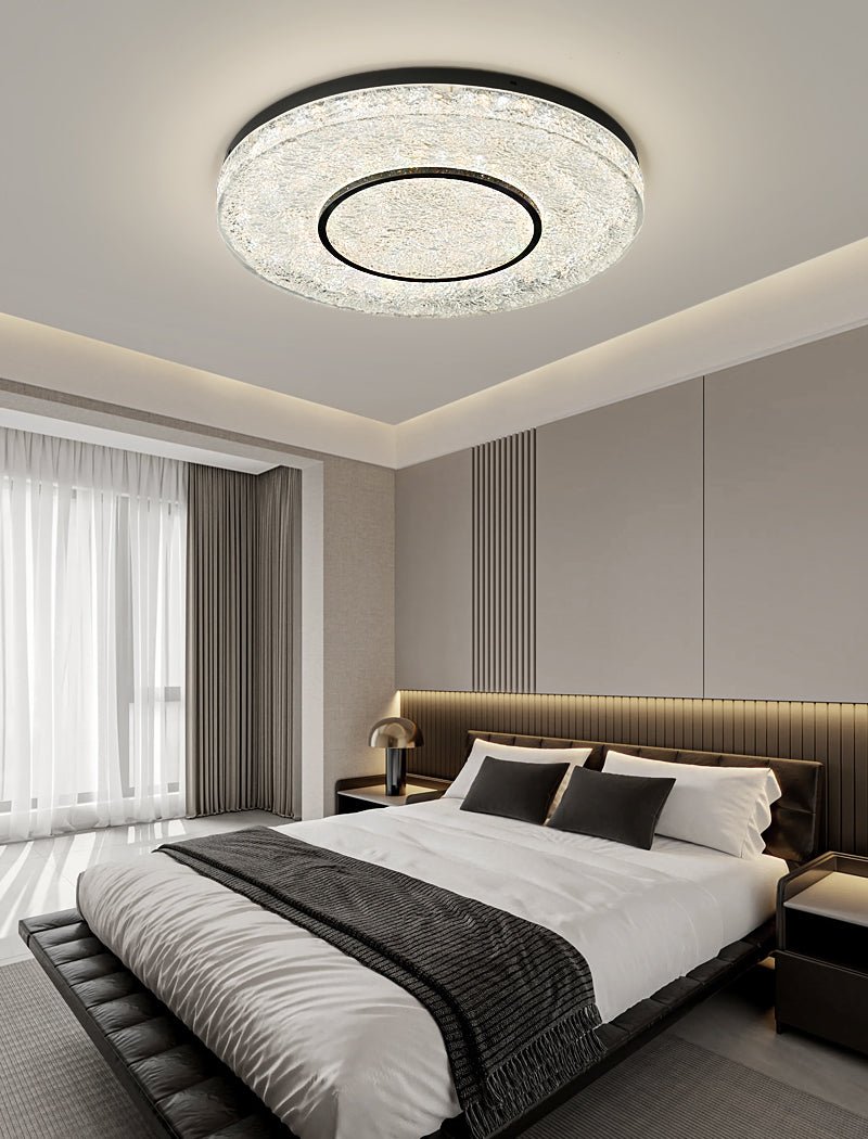 Lustra Ceiling Lamp Mysterious Circle Brass Resin-Neutral Decor