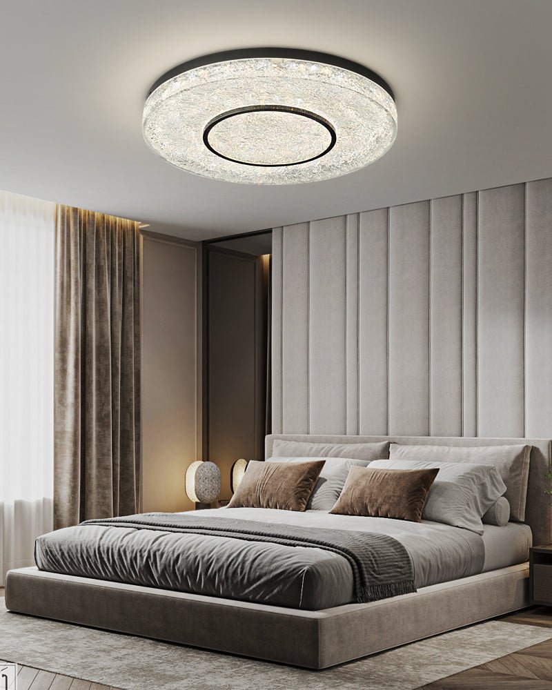 Lustra Ceiling Lamp Mysterious Circle Brass Resin-Neutral Decor
