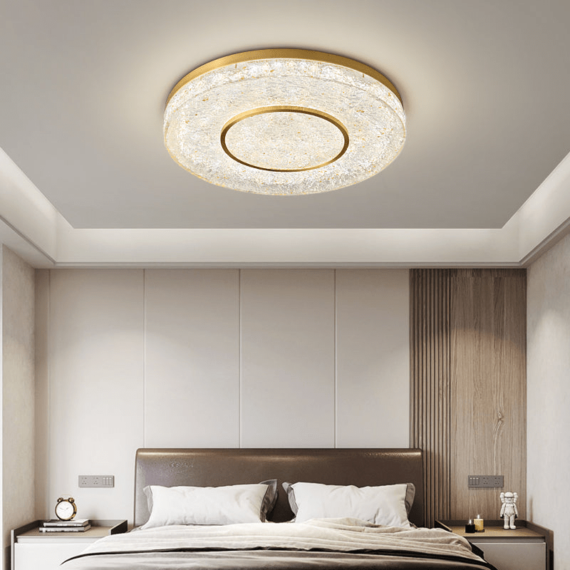 Lustra Ceiling Lamp Mysterious Circle Brass Resin-Neutral Decor