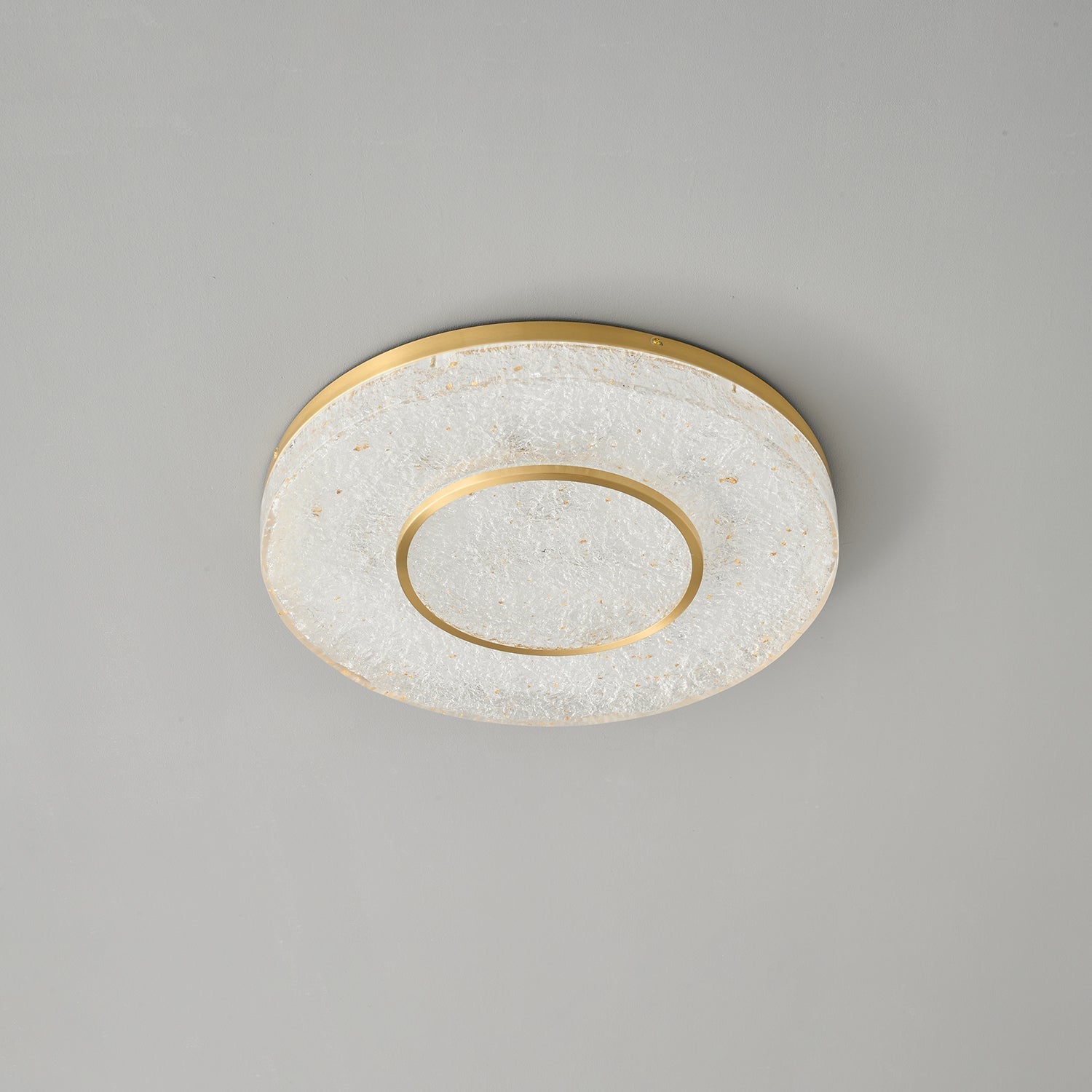 Lustra Ceiling Lamp Mysterious Circle Brass Resin-Neutral Decor