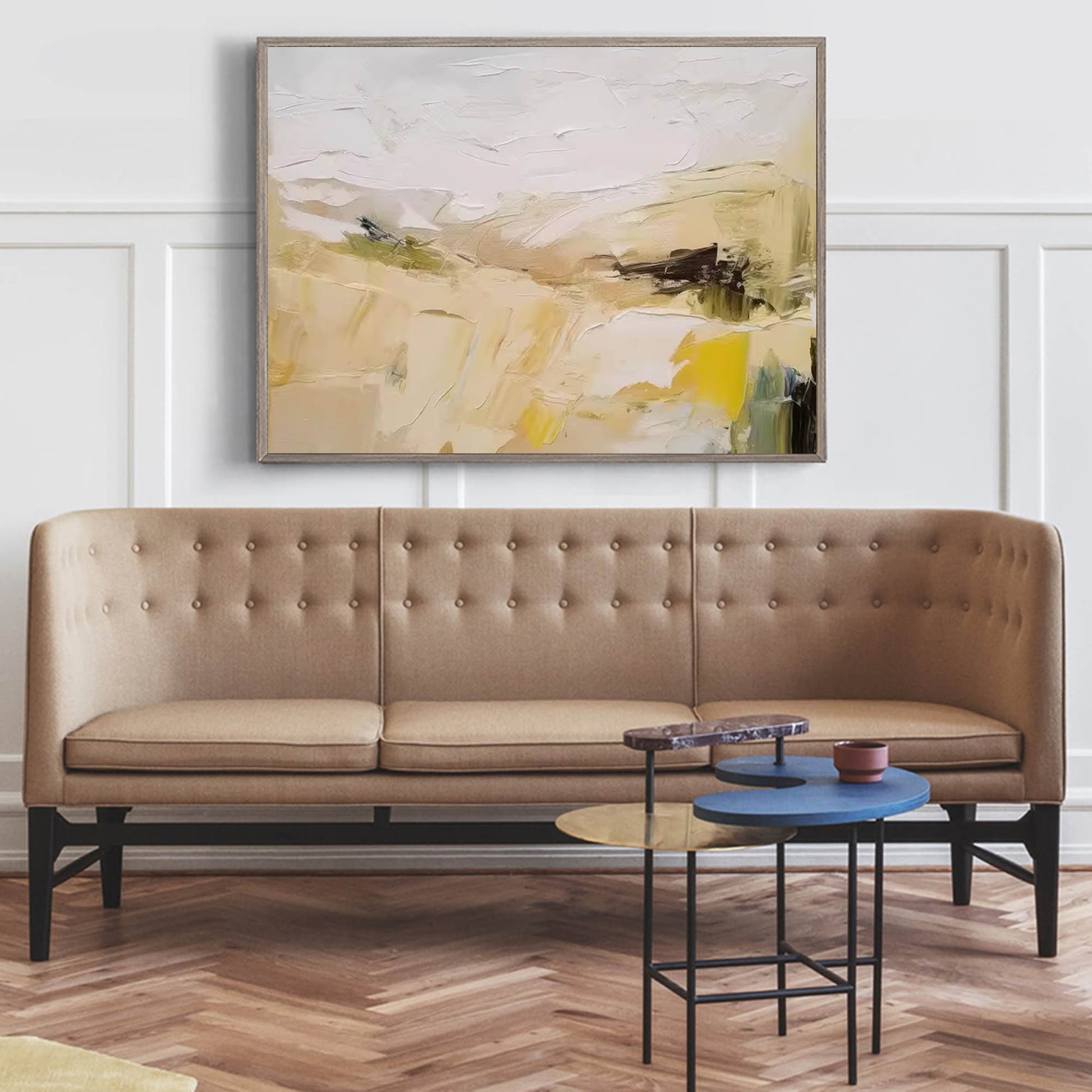 Abstract Canvas Art AB069 - Neutralighting