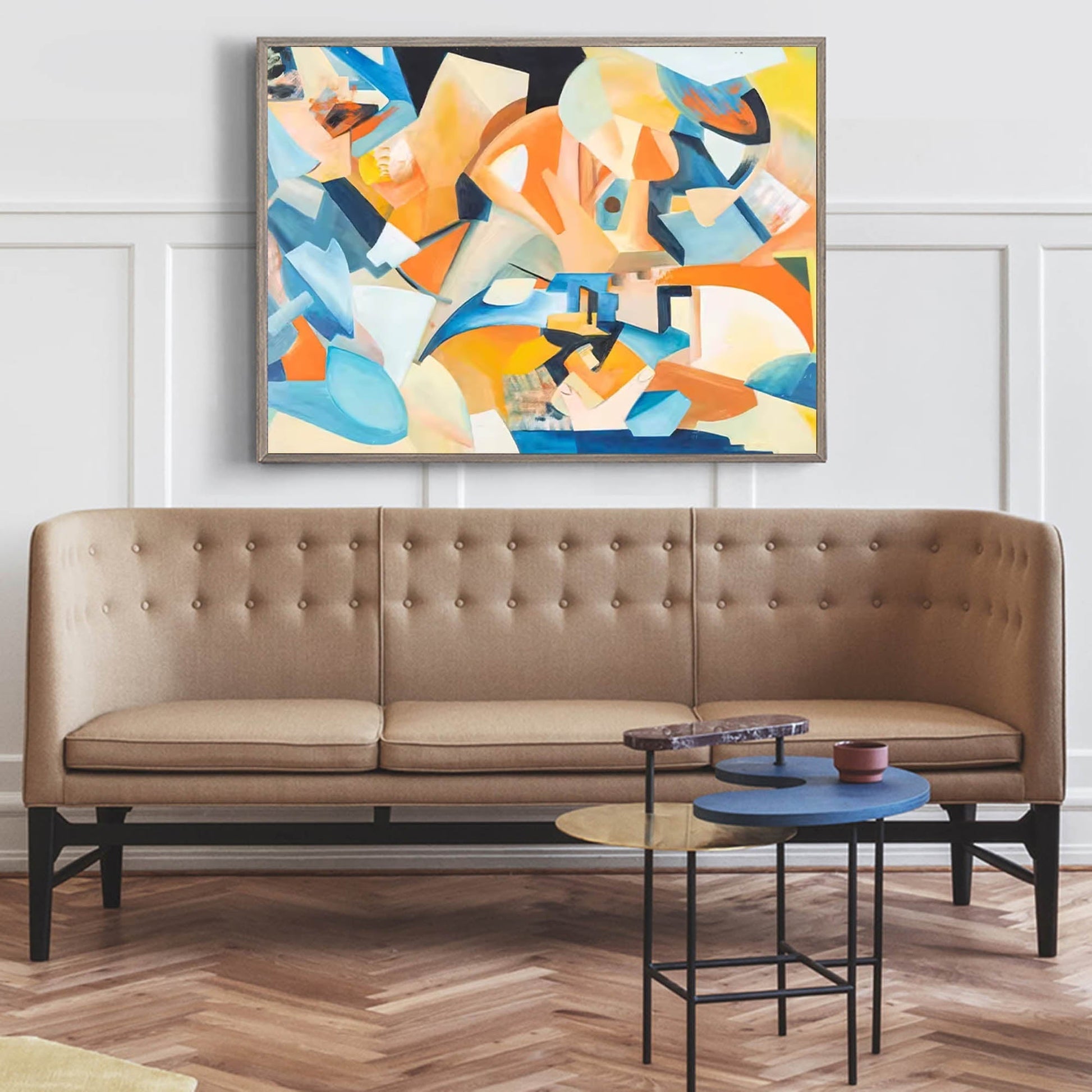 Abstract Canvas Art AB065 - Neutralighting