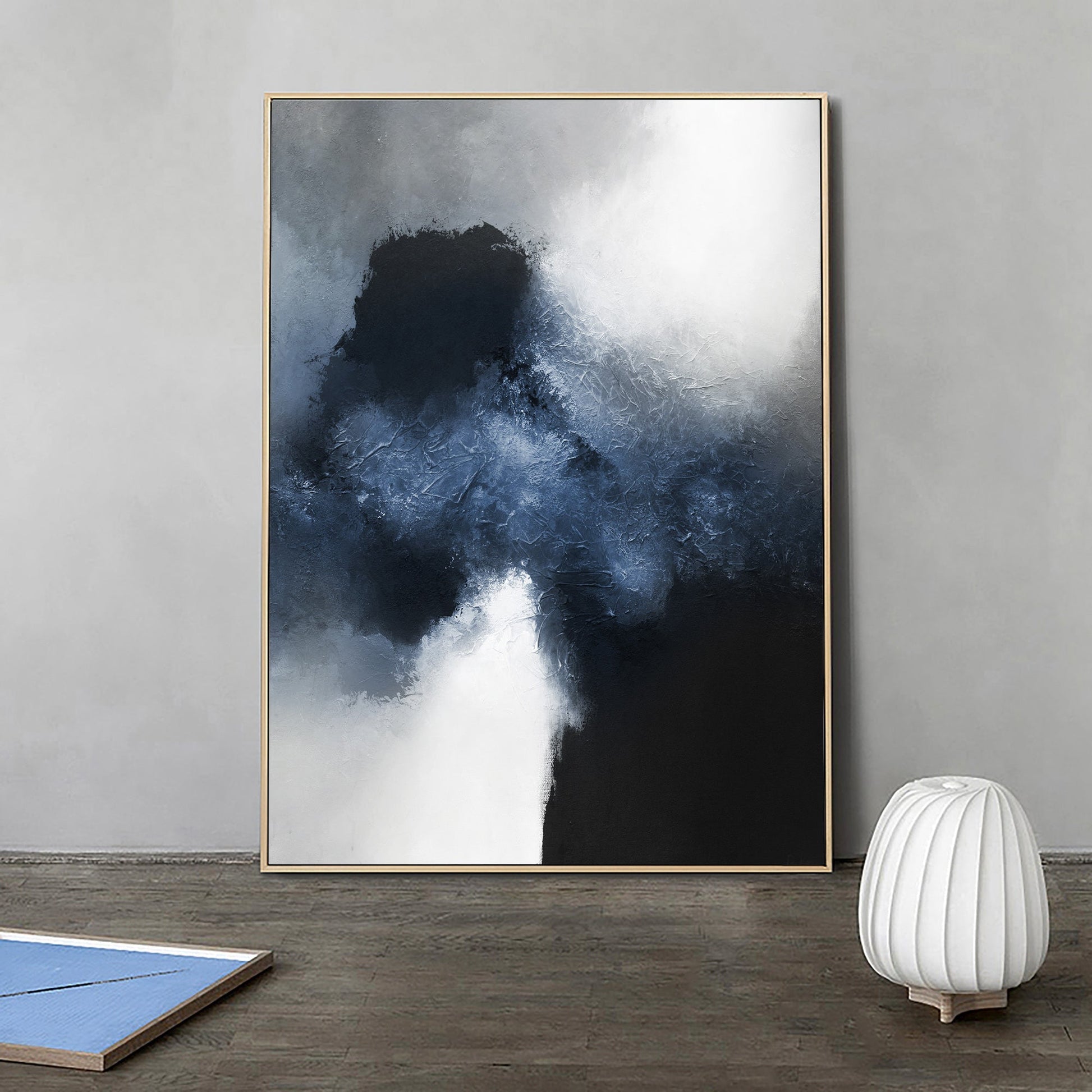 Blue Black Abstract Art ABAV04 - Neutralighting