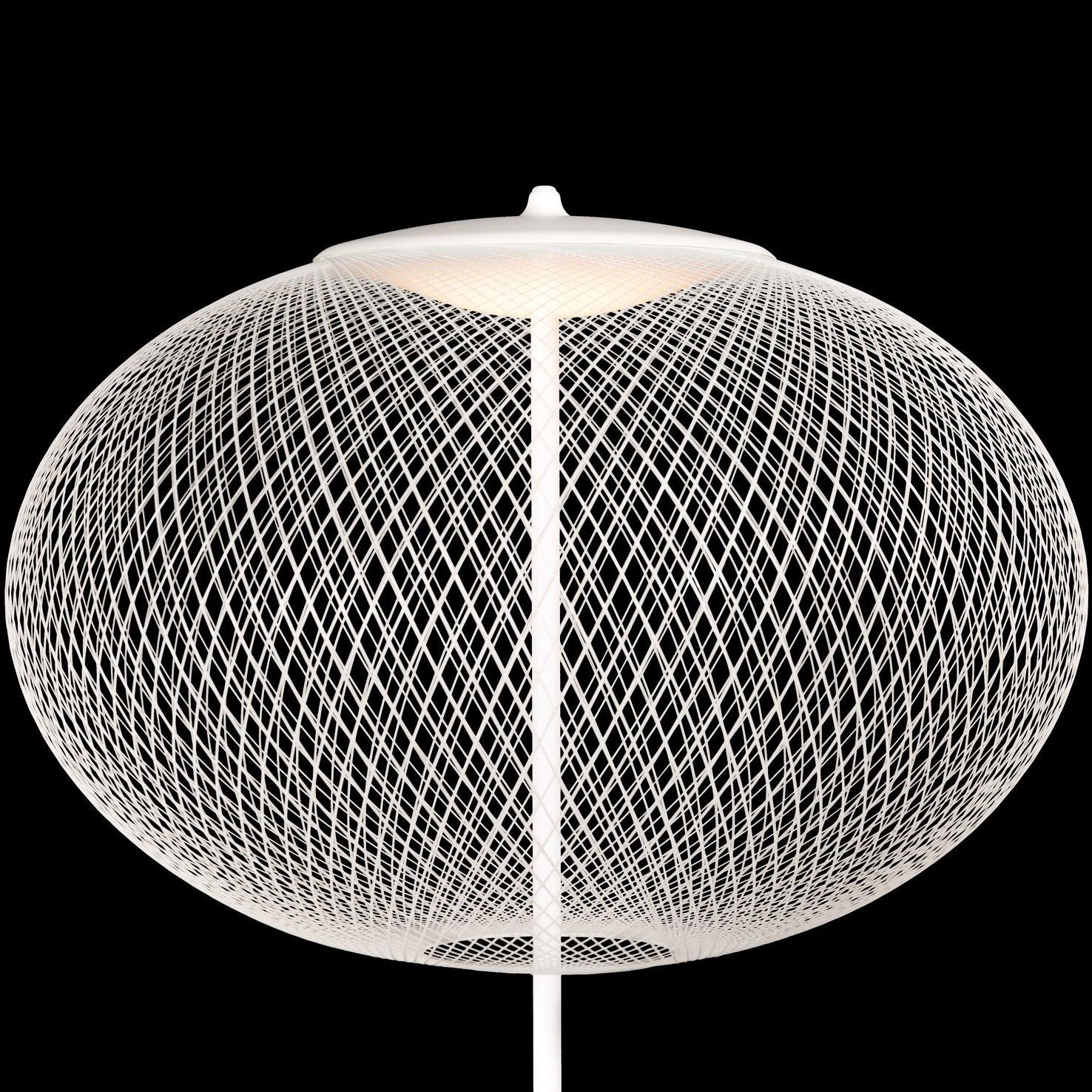 Ilsolyre Industrial Mesh Floor Lamp-Neutral Decor