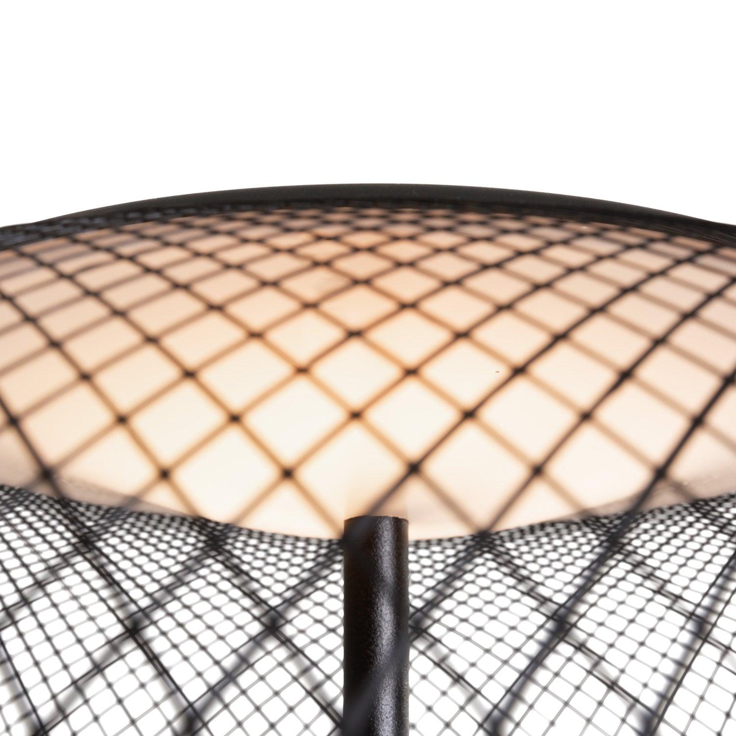 Ilsolyre Industrial Mesh Floor Lamp-Neutral Decor