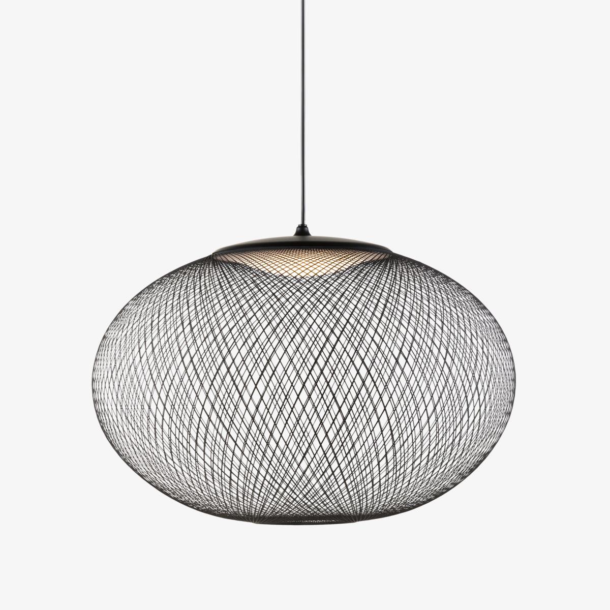 Lustra Pendant Lamp Metallic Mesh Black-Neutral Decor