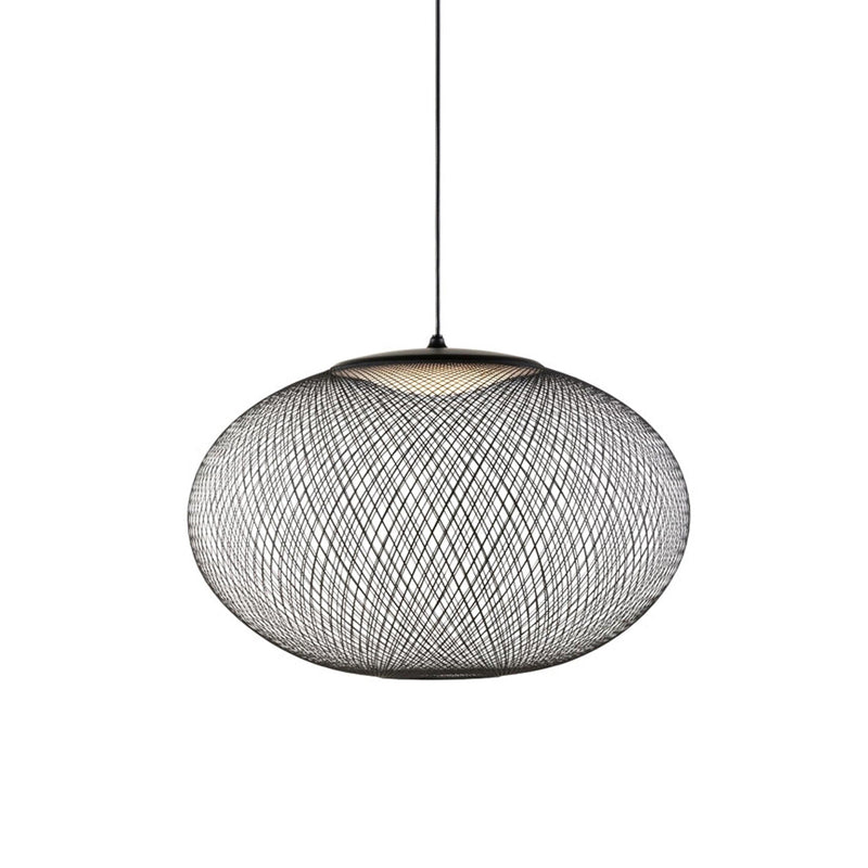 Lustra Pendant Lamp Metallic Mesh Black-Neutral Decor