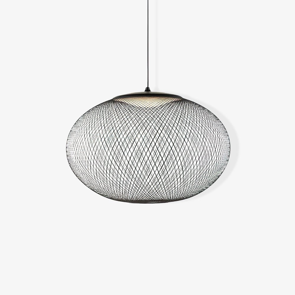 Lustra Pendant Lamp Metallic Mesh Black-Neutral Decor