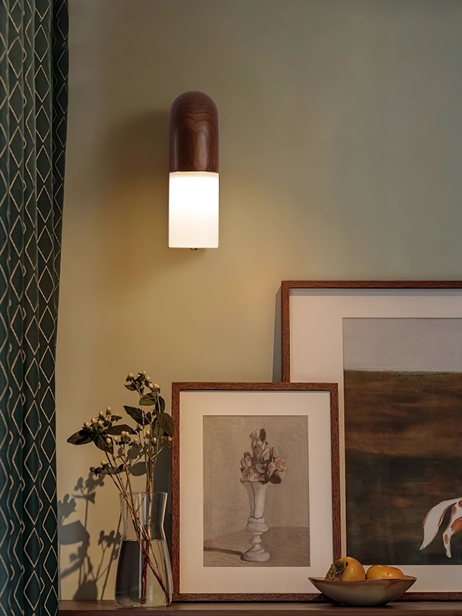 King Modern Minimalist Wood Wall Lamp-Neutral Decor