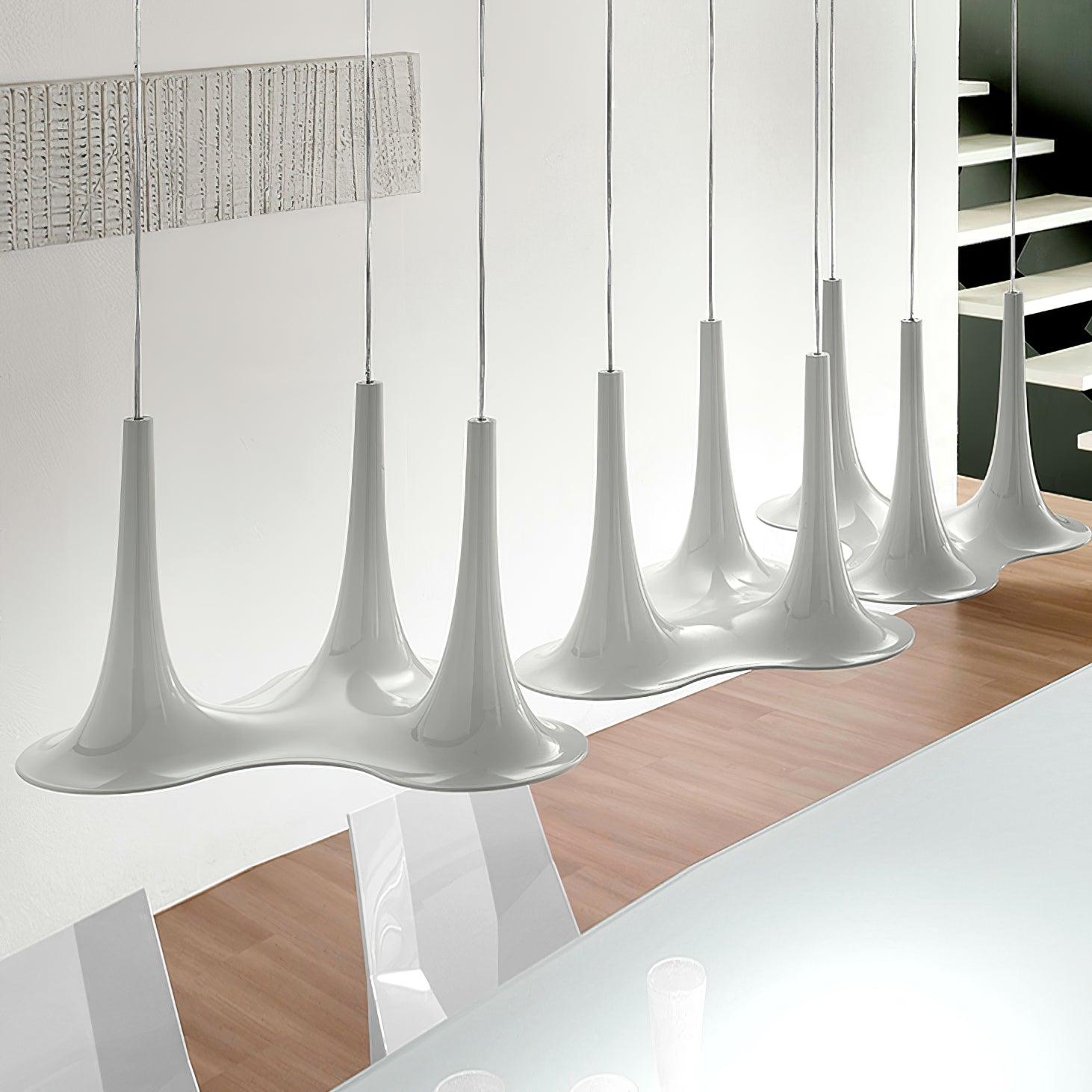Rominex Pendant Lamp Acrylic Trumpet Shape Contemporary-Neutral Decor