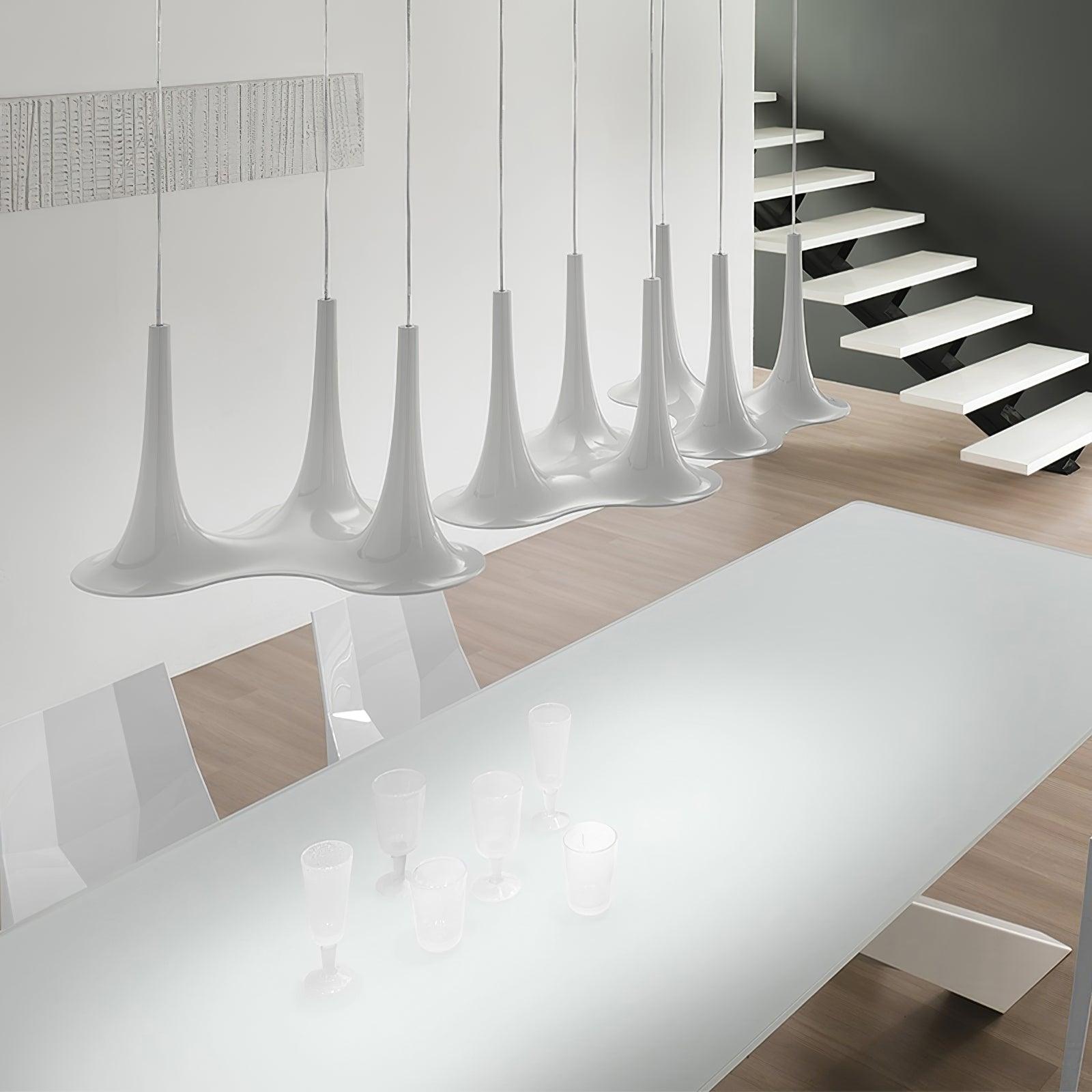 Rominex Pendant Lamp Acrylic Trumpet Shape Contemporary-Neutral Decor