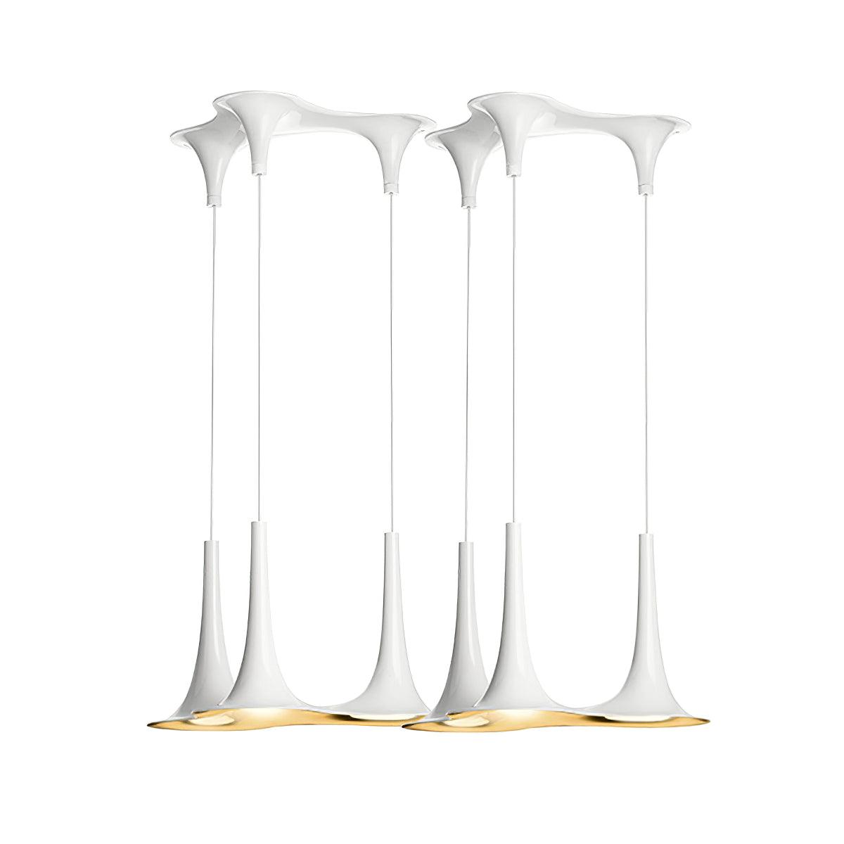 Rominex Pendant Lamp Acrylic Trumpet Shape Contemporary-Neutral Decor