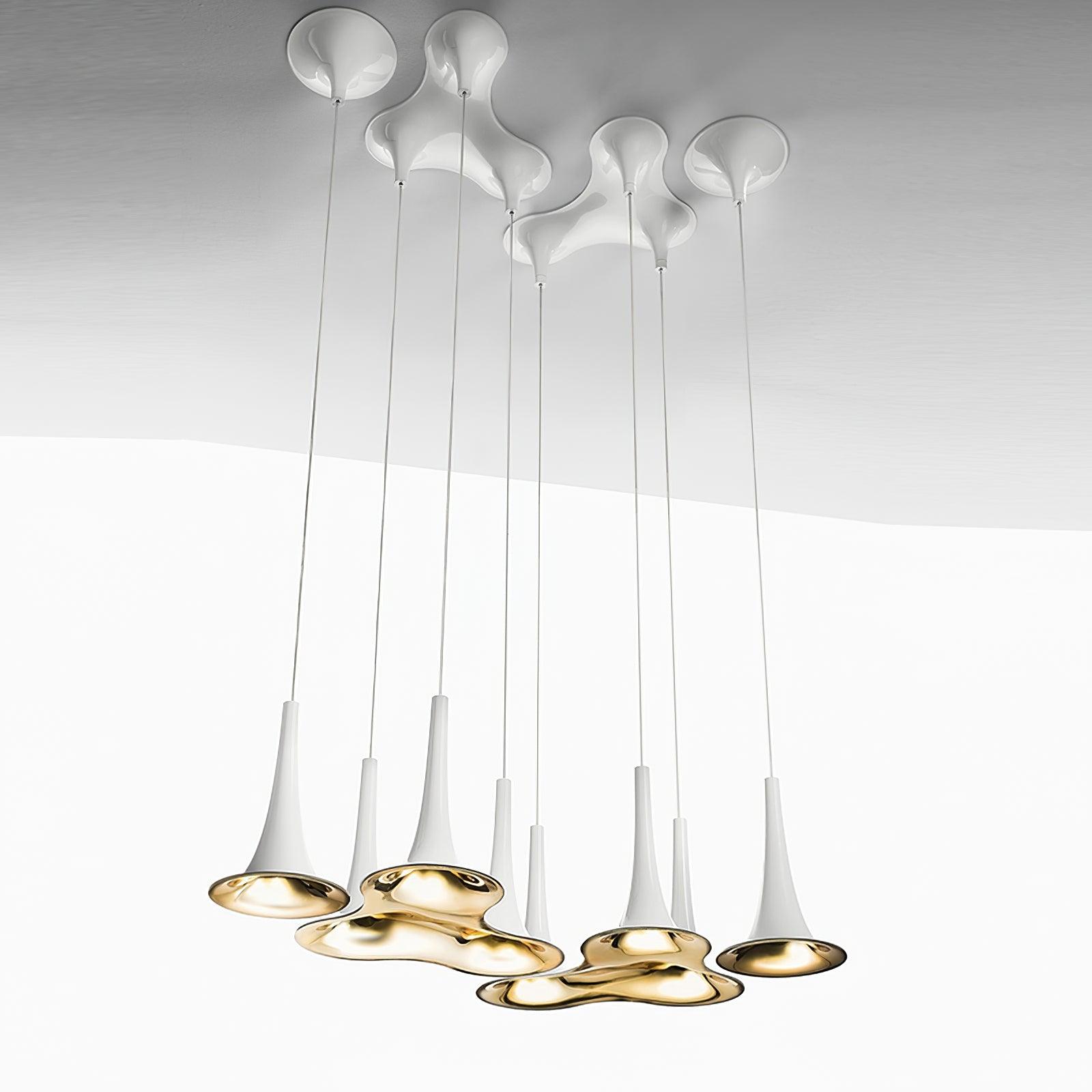 Rominex Pendant Lamp Acrylic Trumpet Shape Contemporary-Neutral Decor