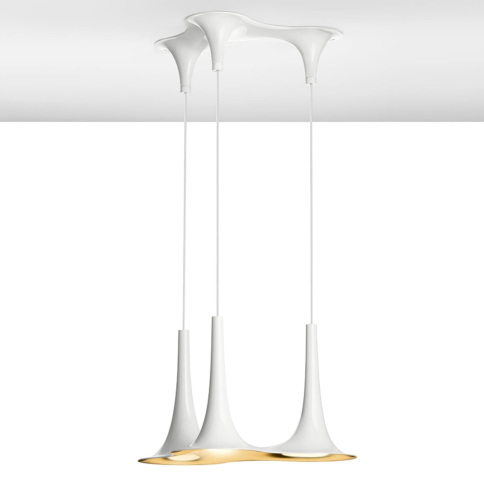 Rominex Pendant Lamp Acrylic Trumpet Shape Contemporary-Neutral Decor