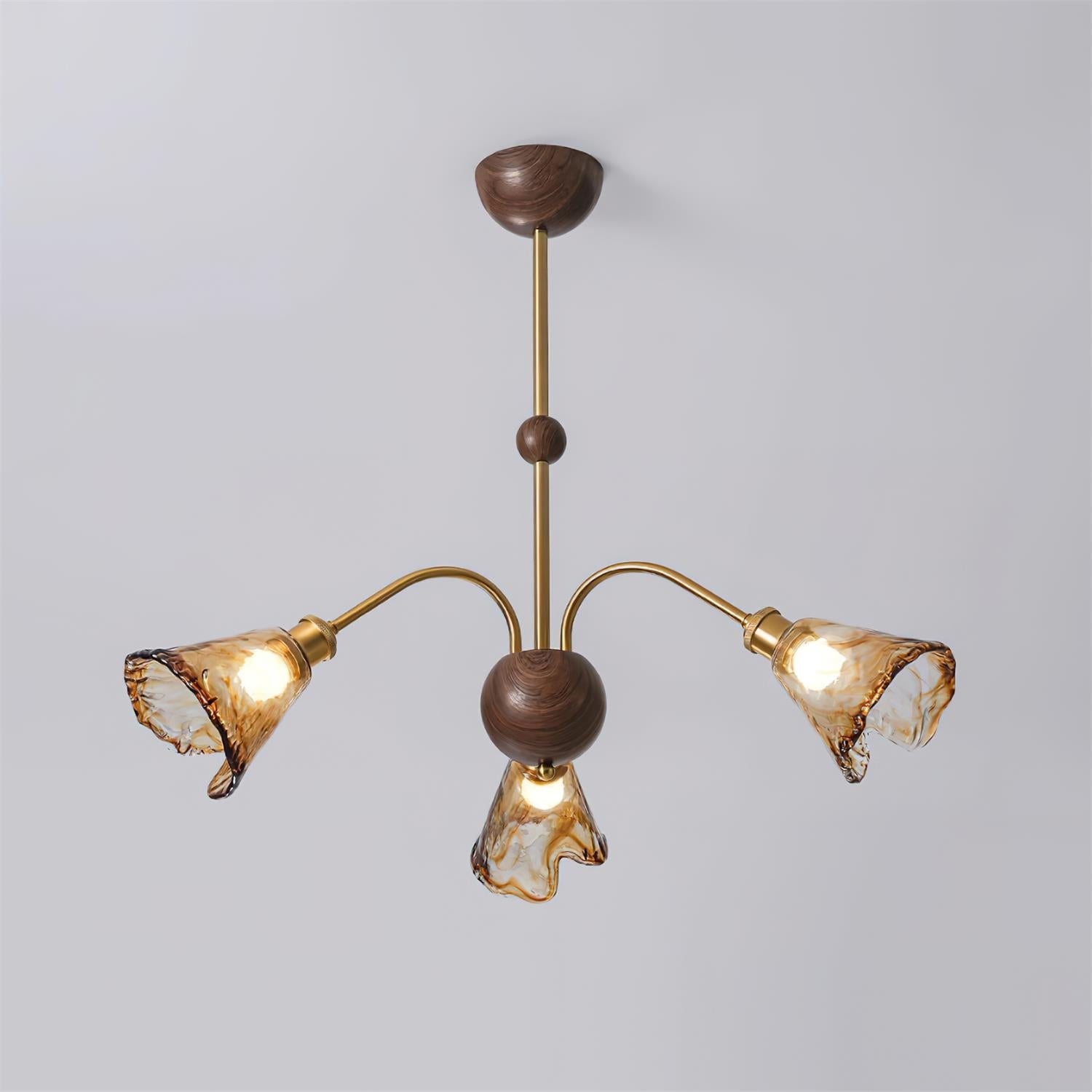 Beyona Amber Glass Chandelier