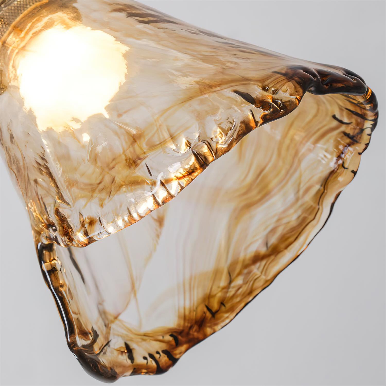 Beyona Amber Glass Chandelier