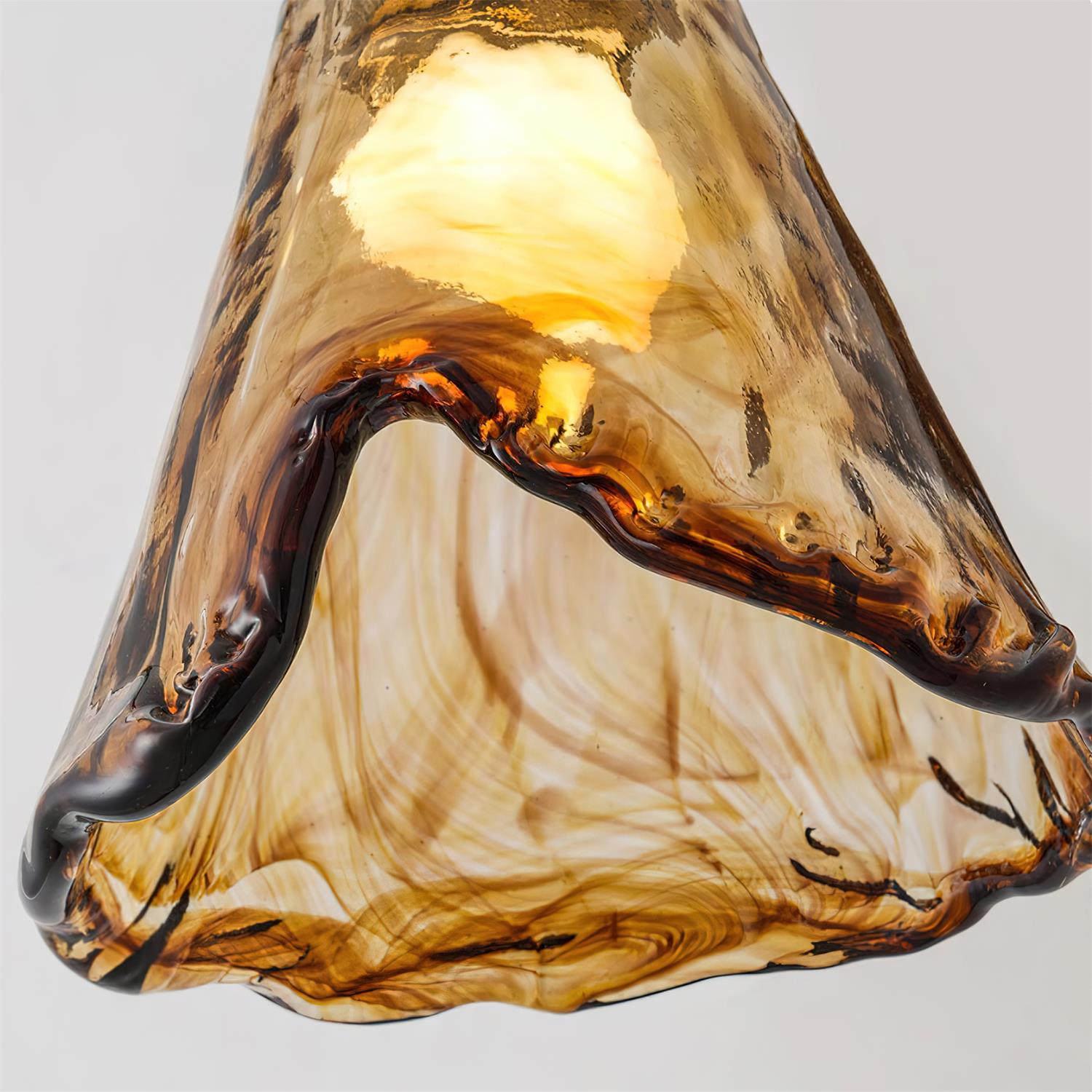 Beyona Amber Glass Chandelier