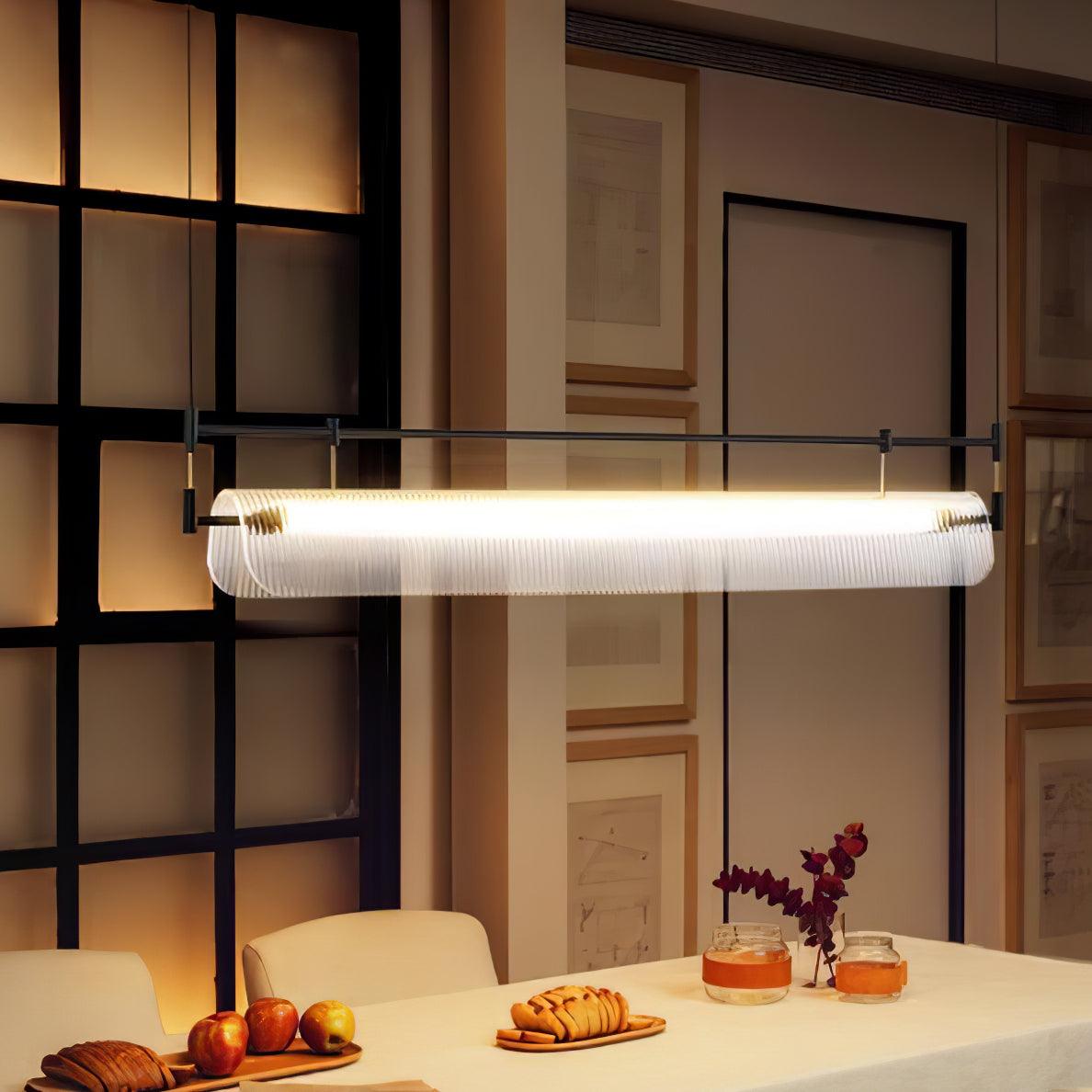 Meldo Chandelier Linear Strip Acrylic Long-Neutral Decor
