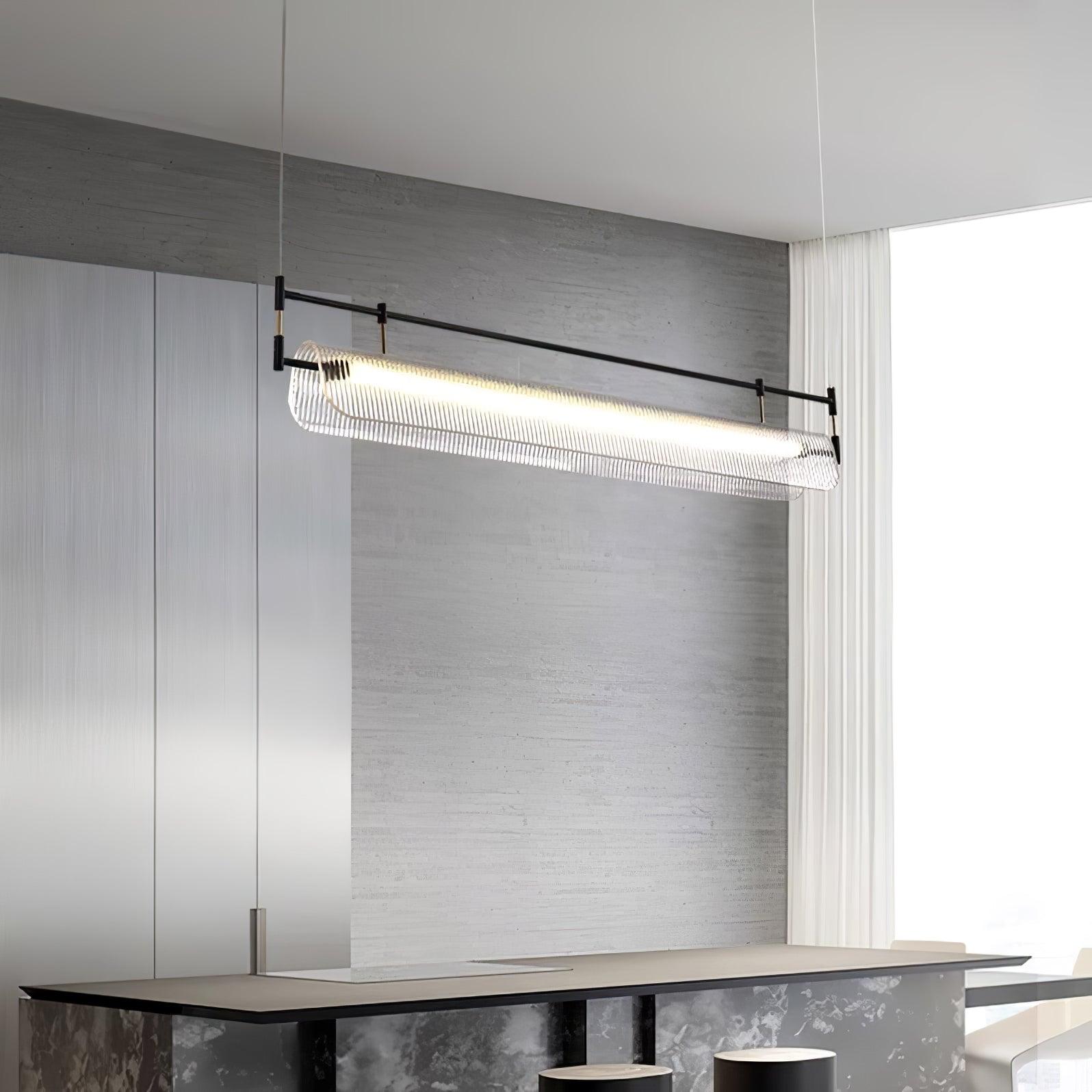 Meldo Chandelier Linear Strip Acrylic Long-Neutral Decor