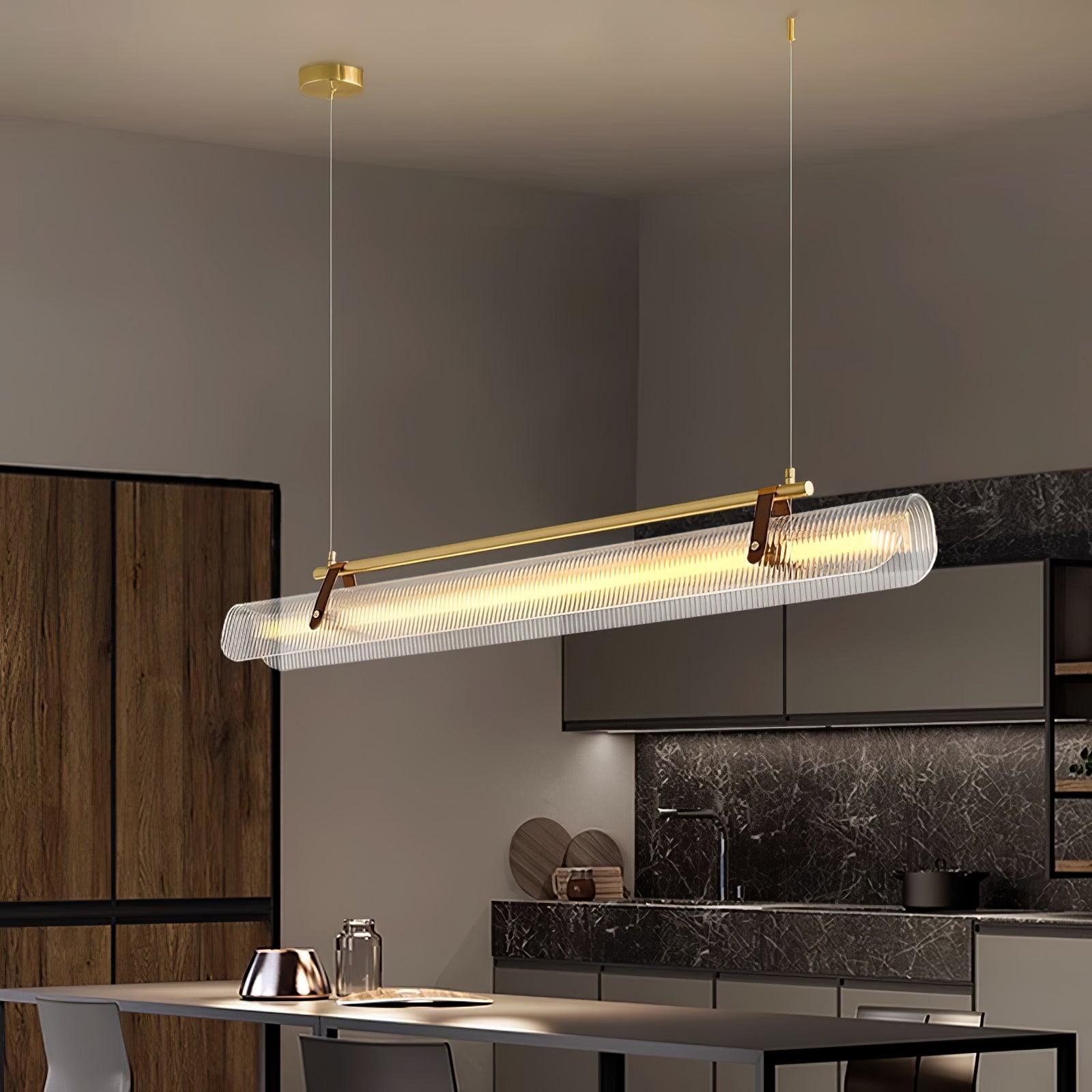 Meldo Chandelier Linear Strip Acrylic Long-Neutral Decor