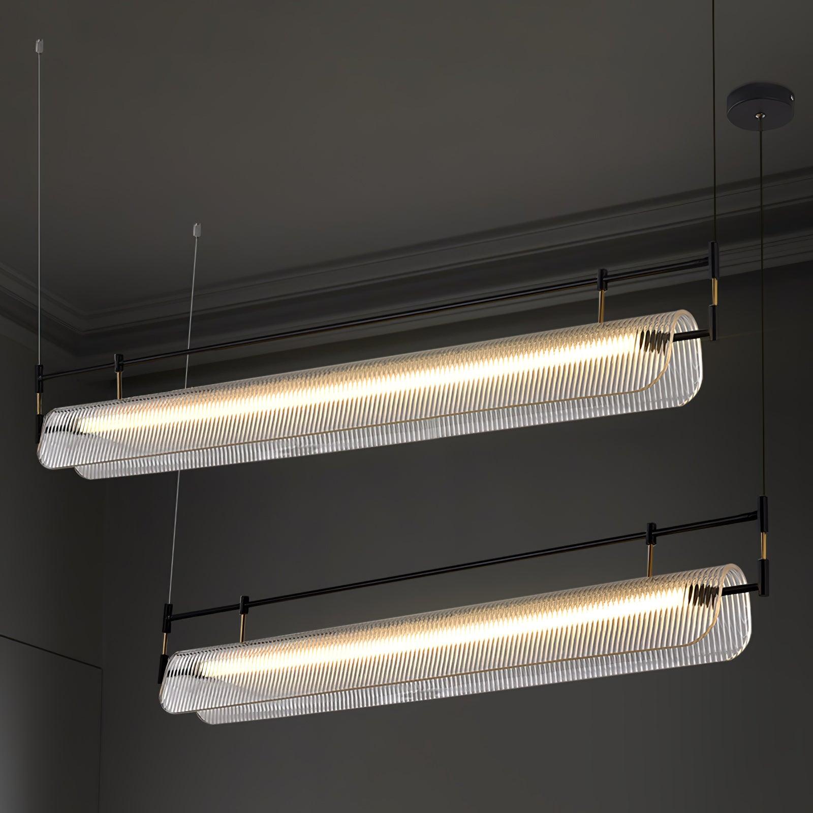 Meldo Chandelier Linear Strip Acrylic Long-Neutral Decor