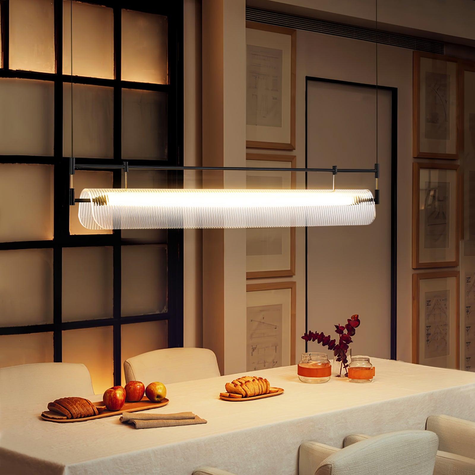 Meldo Chandelier Linear Strip Acrylic Long-Neutral Decor