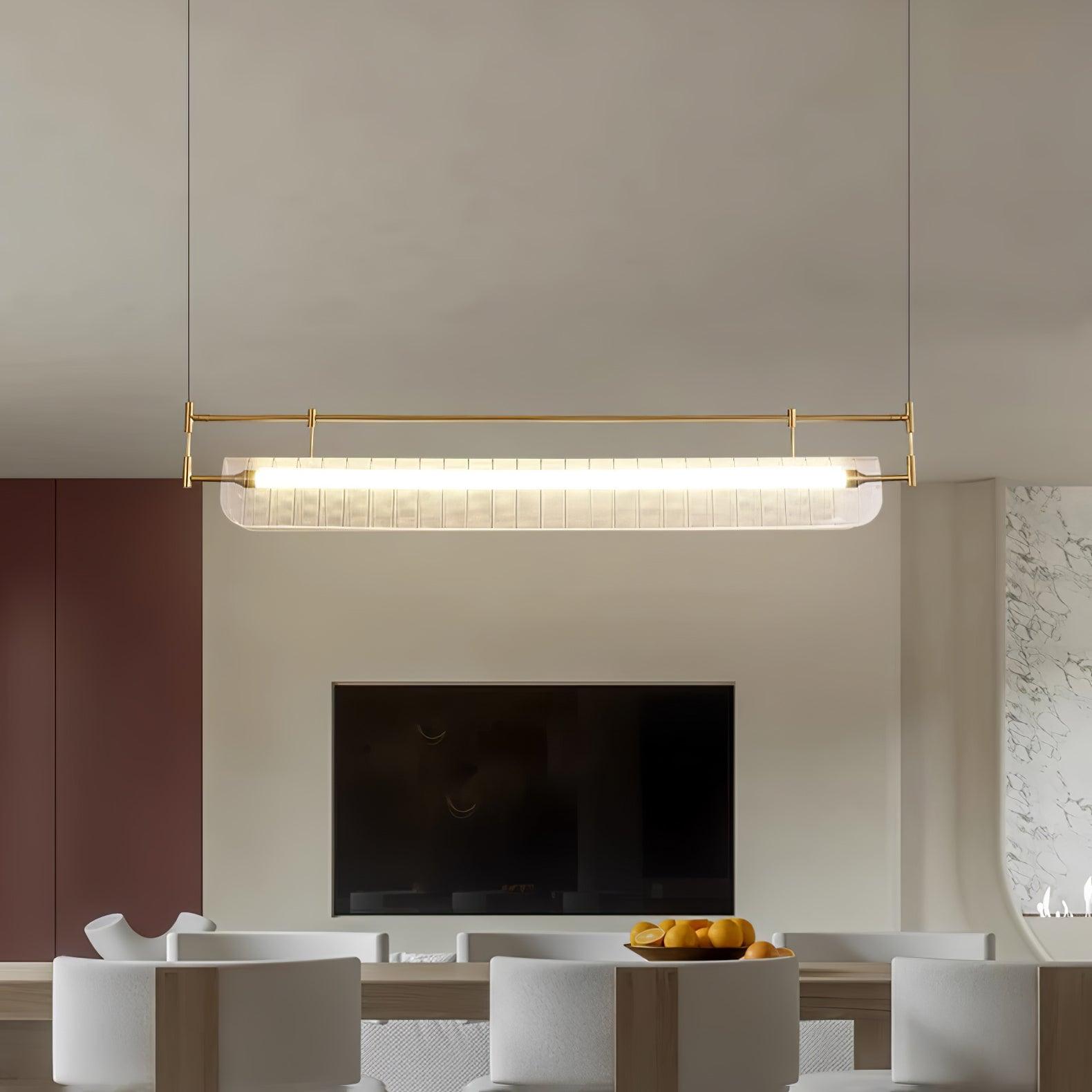 Meldo Chandelier Linear Strip Acrylic Long-Neutral Decor