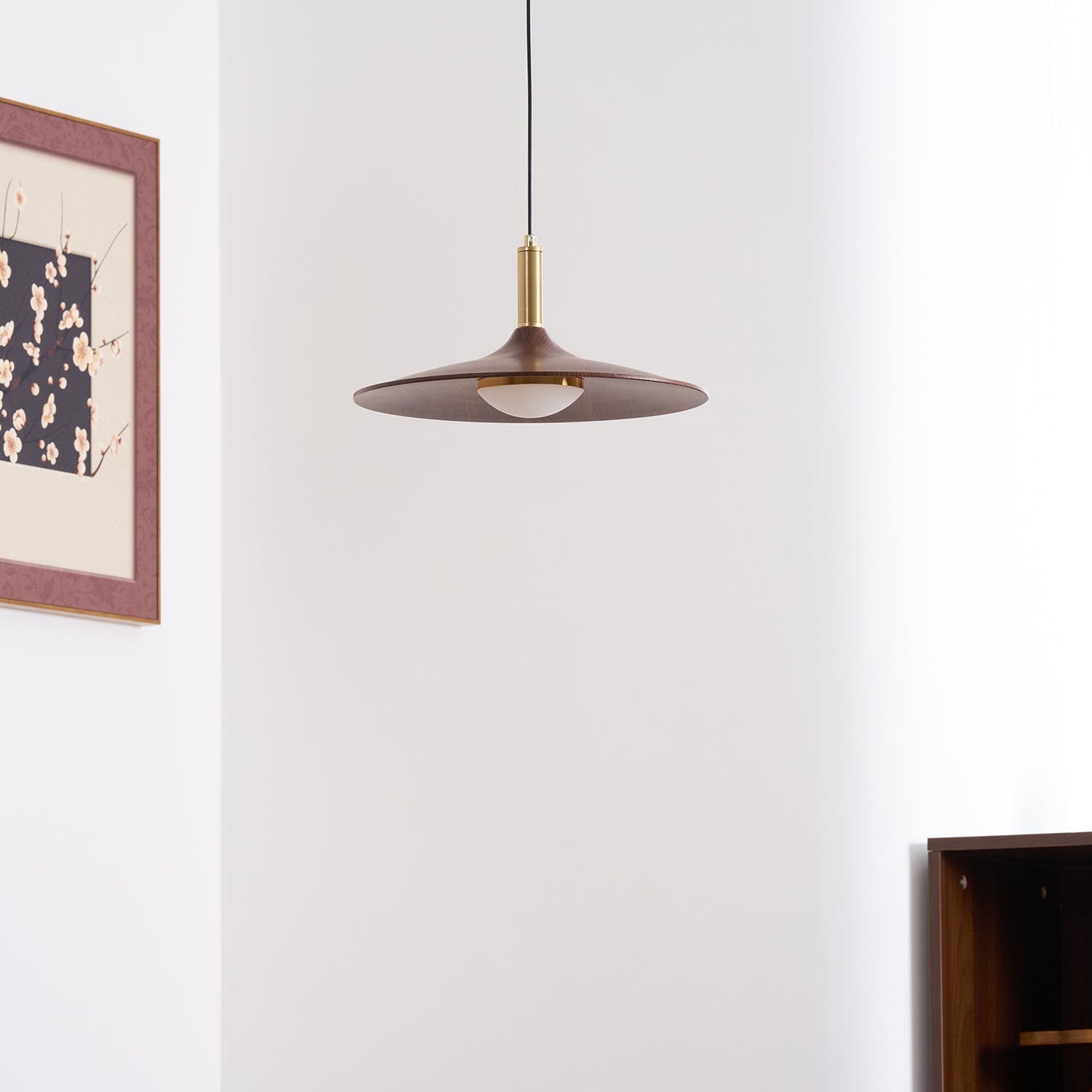 Qylor Swing Arm Pendant Lamp-Neutral Decor
