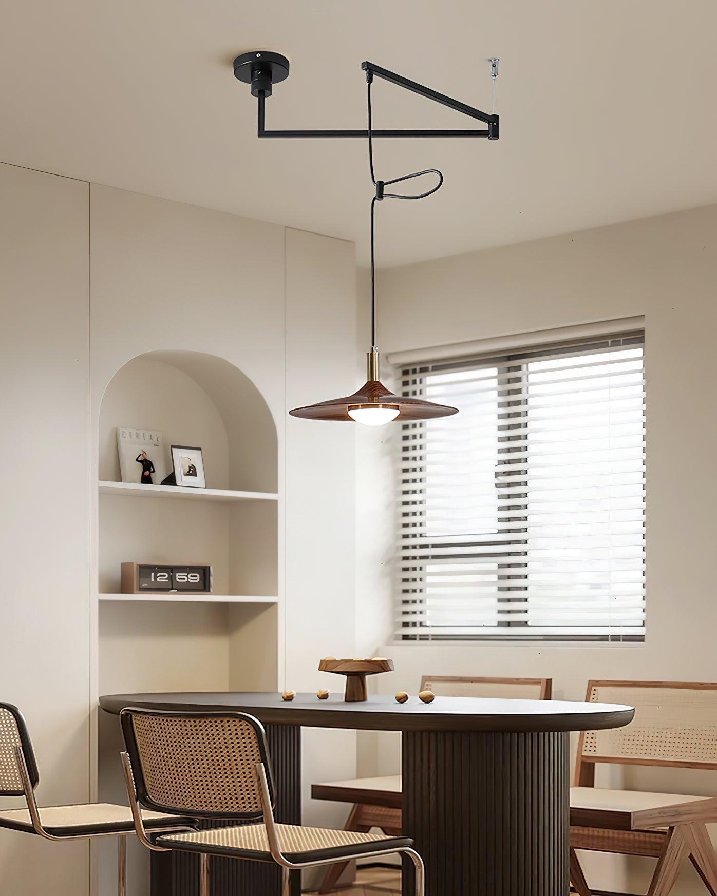 Veylo Adjustable Swing Arm Pendant Light