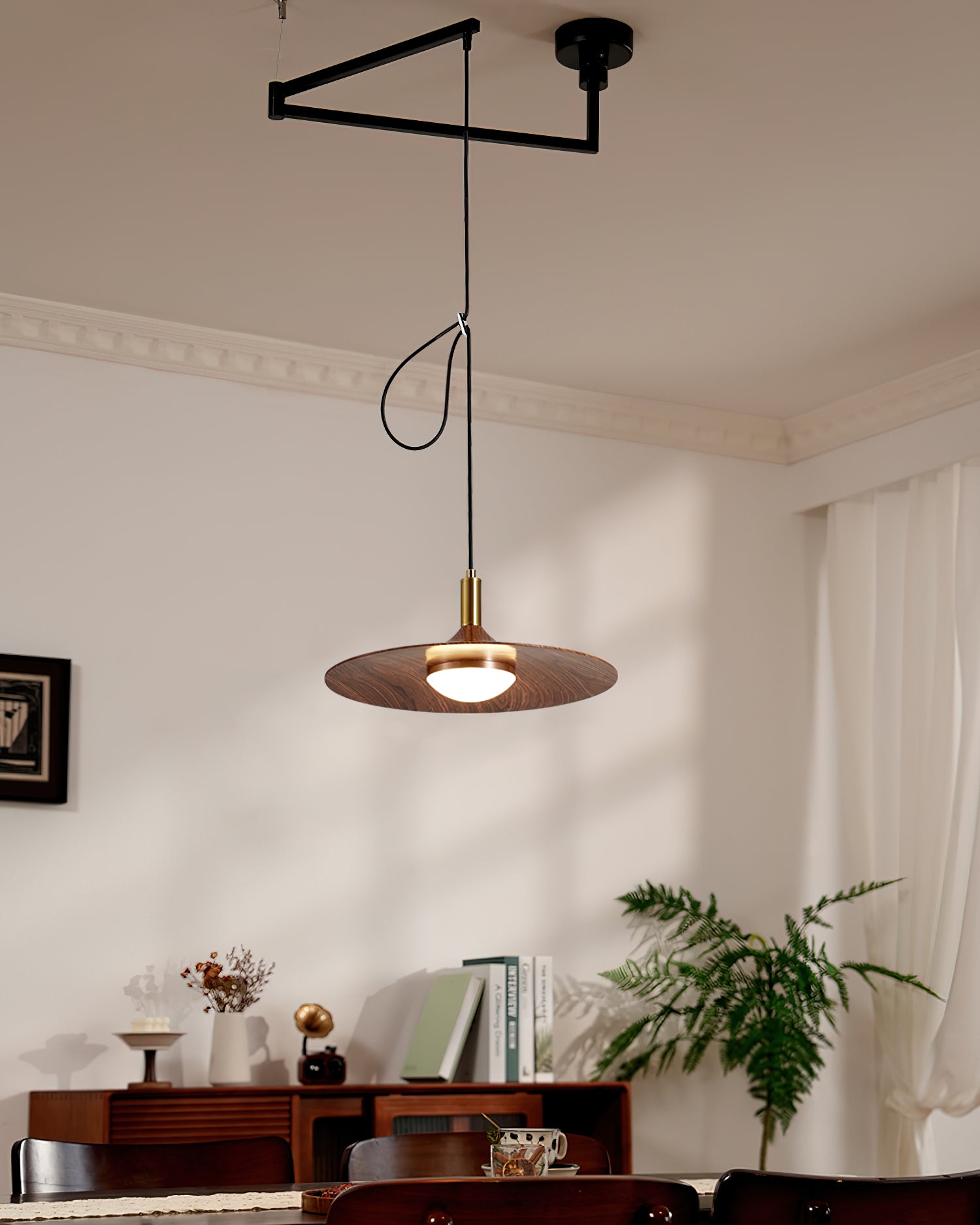 Veylo Adjustable Swing Arm Pendant Light
