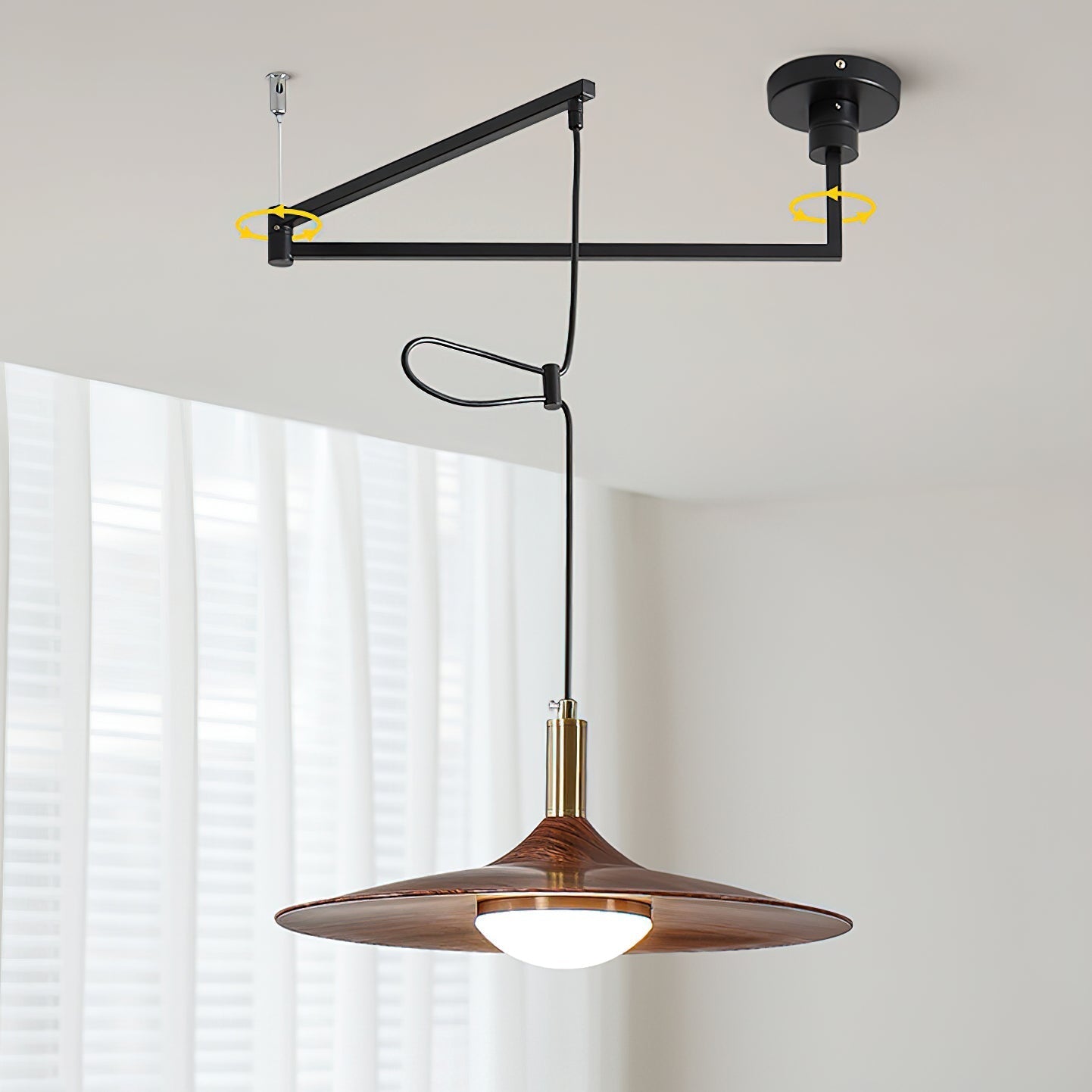 Veylo Adjustable Swing Arm Pendant Light
