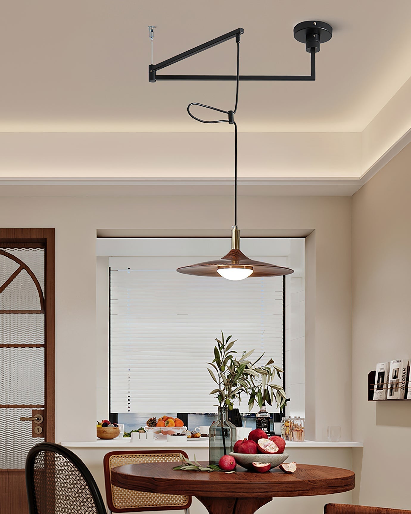 Veylo Adjustable Swing Arm Pendant Light