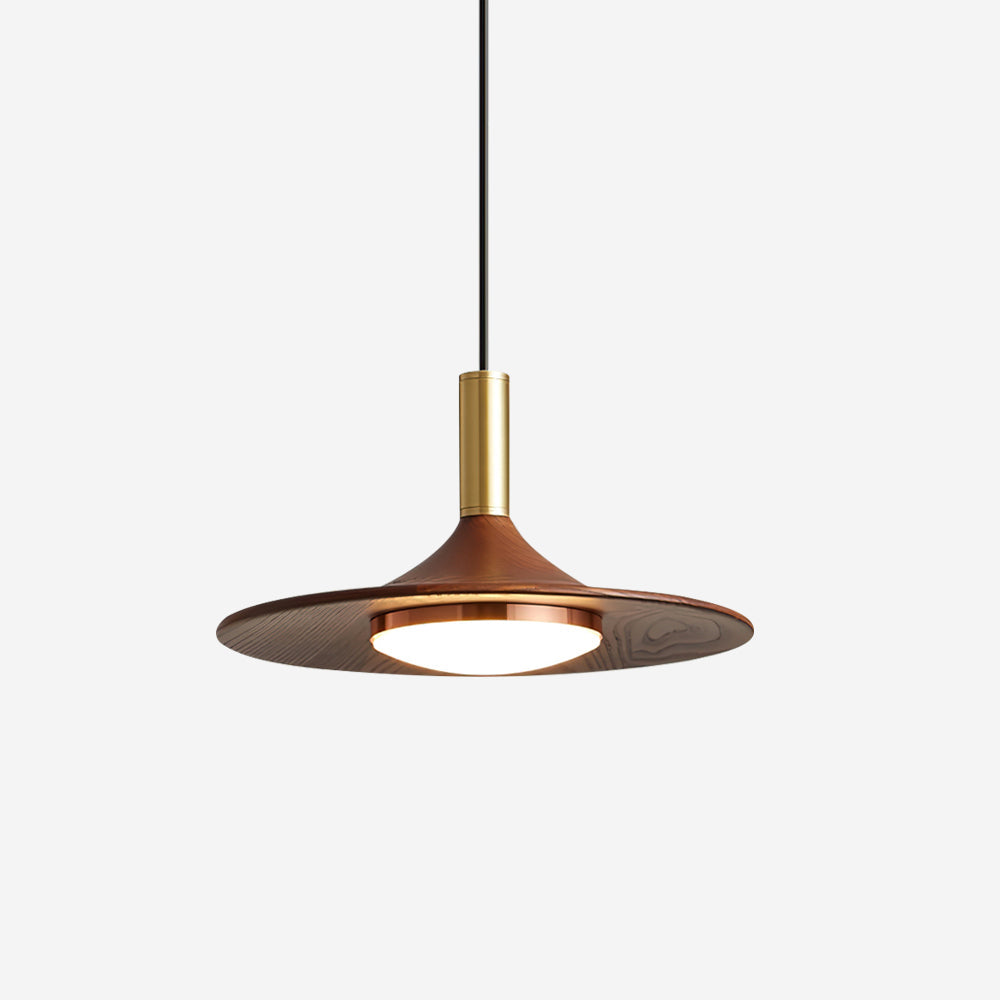 Pend­­ant Light  Hat Shape  Midcentury